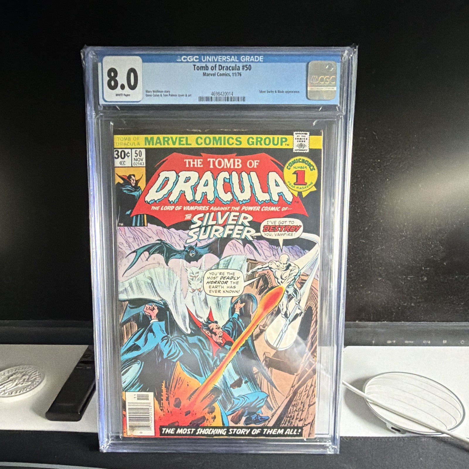 Tomb of Dracula #50 (Marvel Comics 1976) CGC 8.0 Bronze Age Wolfman/Colan