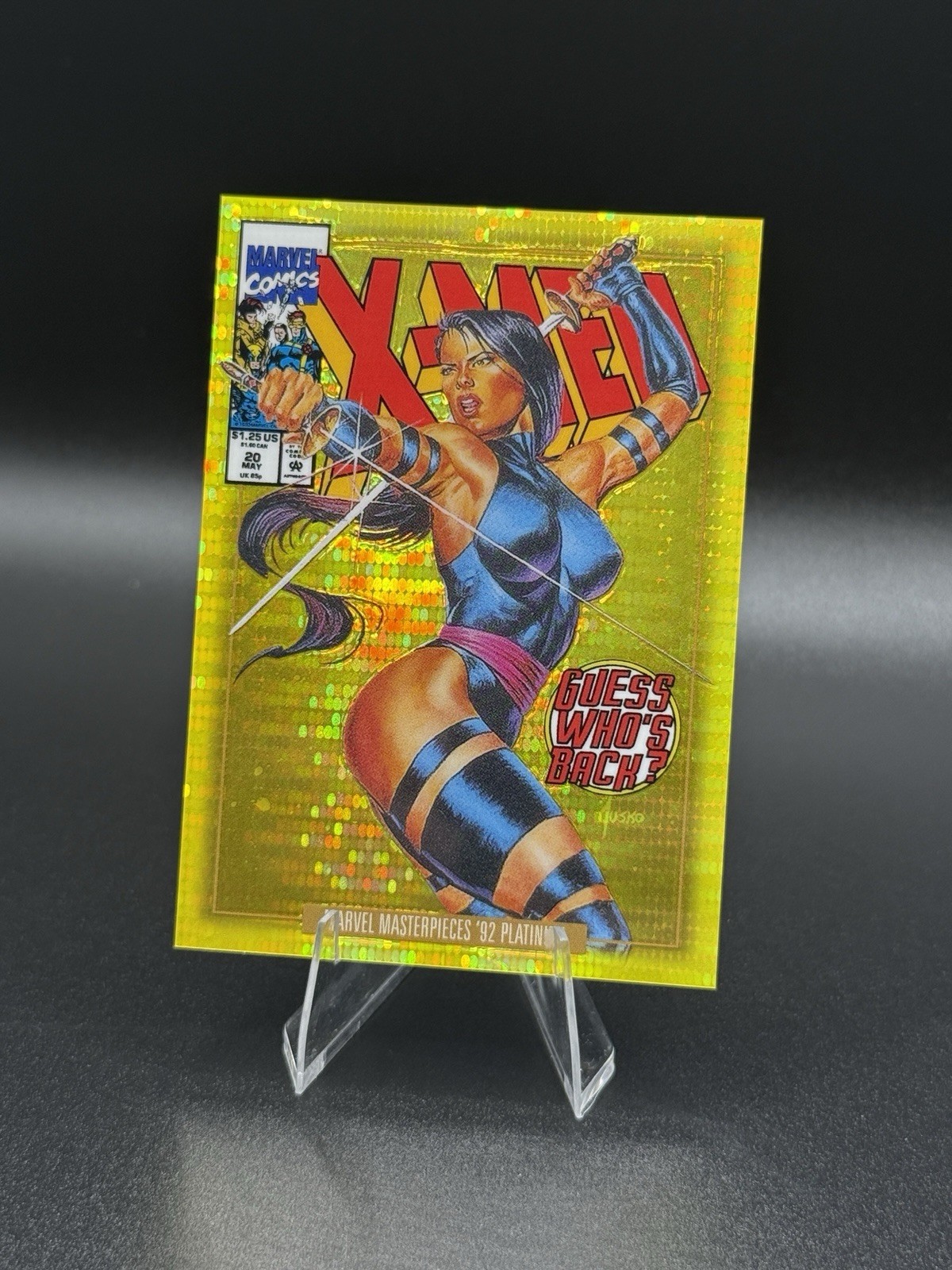 2024 MARVEL MASTERPIECES 92\' PLATINUM PSYLOCKE SEISMIC GOLD Variant Cover /92