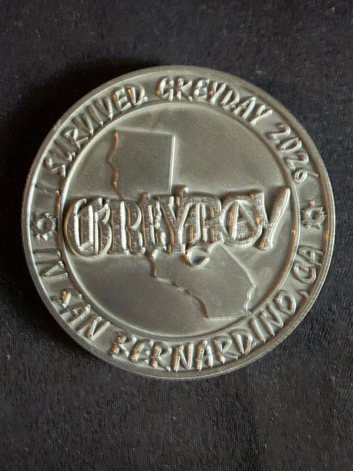 $uicide Boy$ Greyday 1/50 Coin- San Bernardino Official Merch Medallion Rare