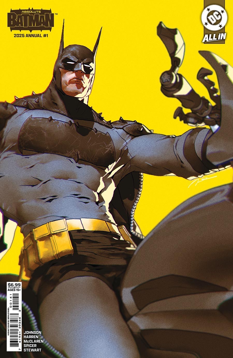 🦇🔵 ABSOLUTE BATMAN 2025 ANNUAL #1 GERALD PAREL VARIANT D FIRST PRINT DC COMICS