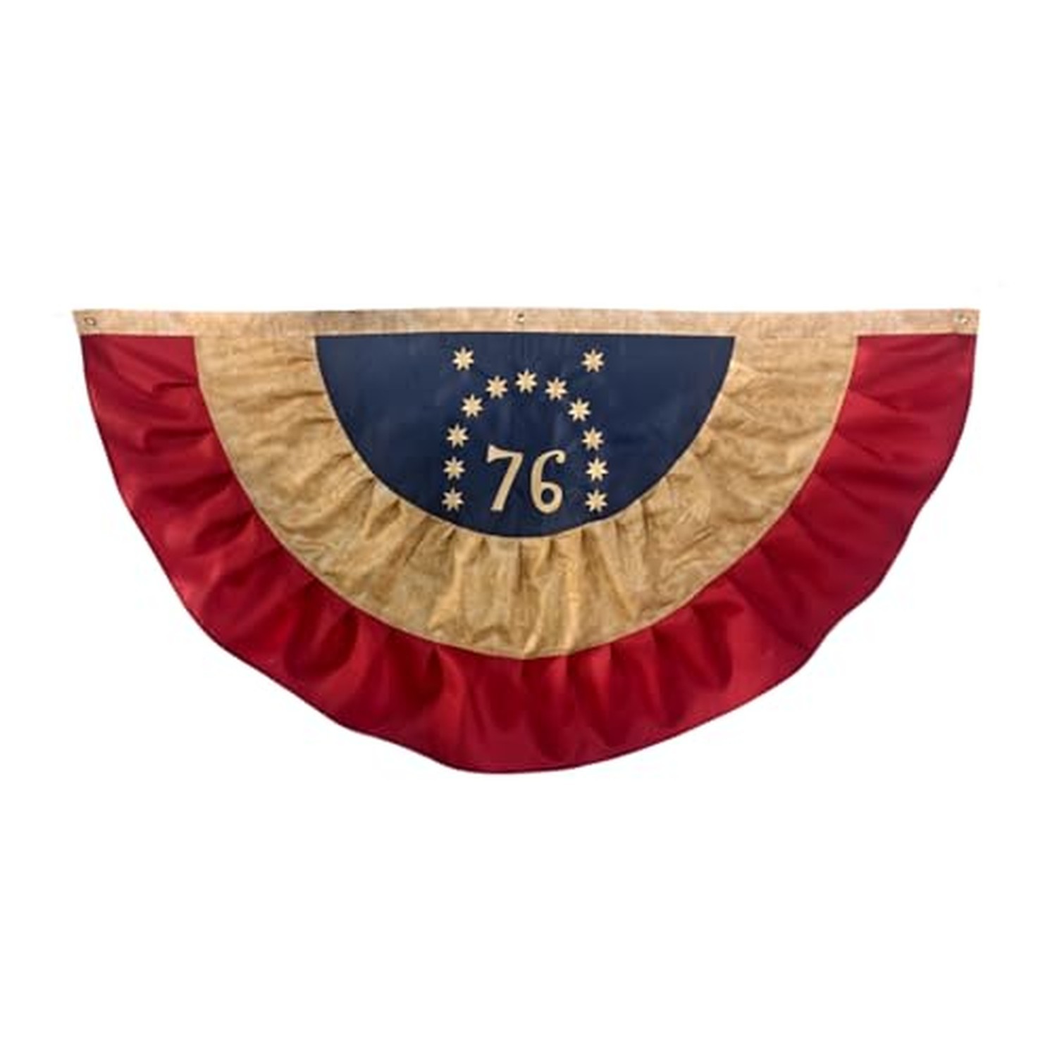 FRF FLAG Vintage Bennington 76 Bunting Flag 3x6 FT, Heavy Duty 250 Years Anni...