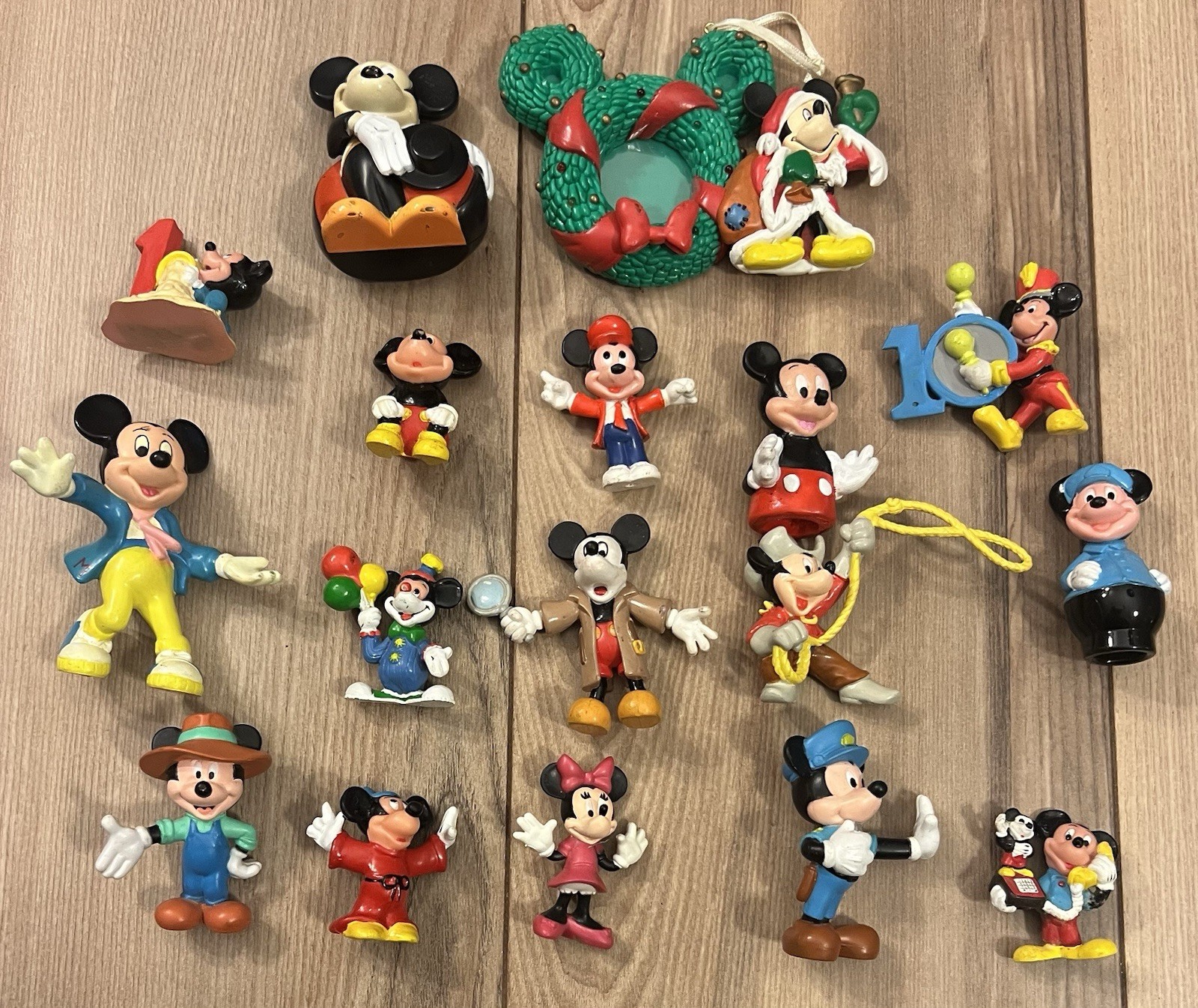 Lot Of 17 Vintage 90s Disney Mickey Mouse PVC Figures Applause Bendems