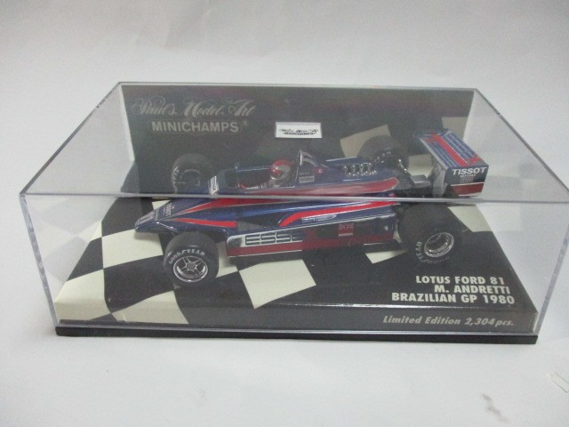 PMA Minichamps Lotus 81 Ford 1980 Brazilian GP №11 Mario Andretti 1/43 [Age 13+