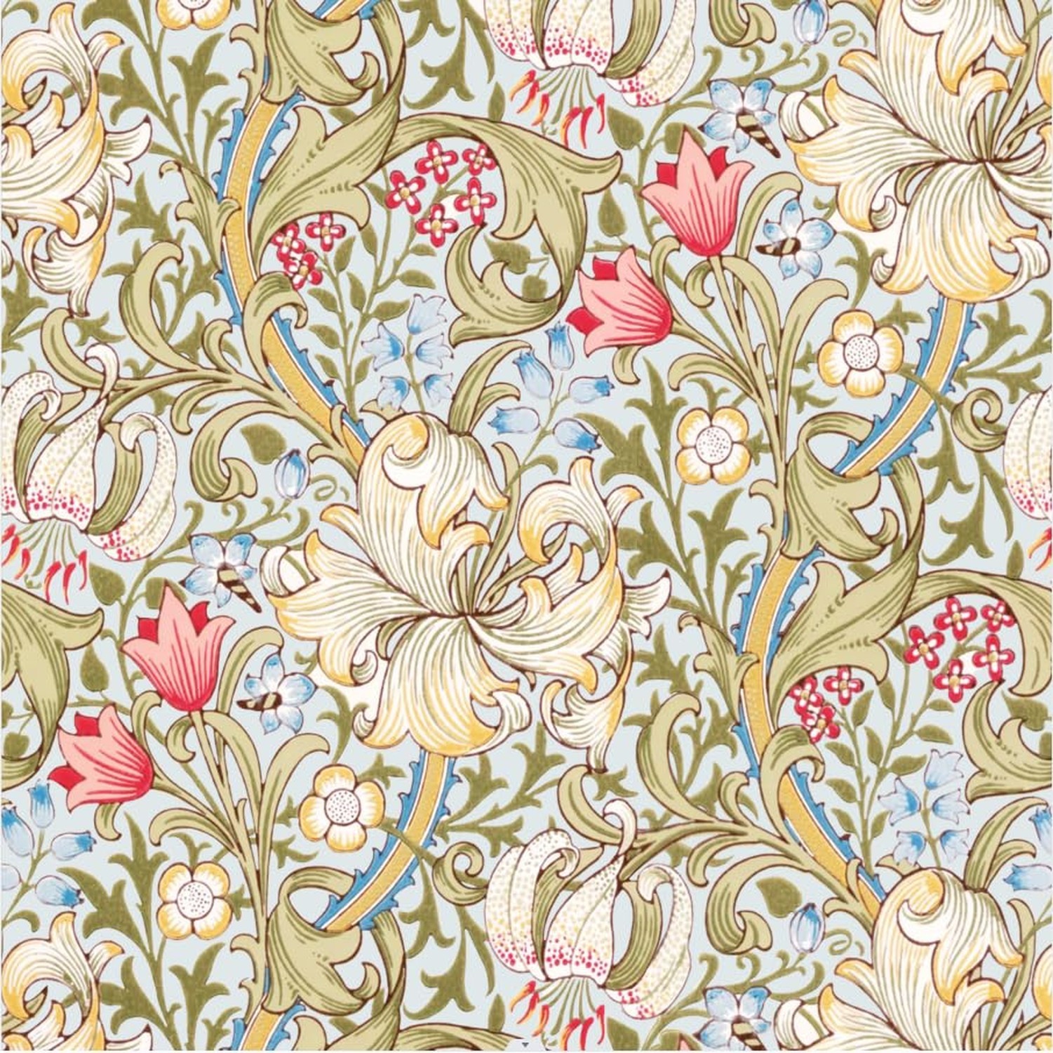 Quera William Morris Cocktail Napkins Floral Decorative for Decoupage