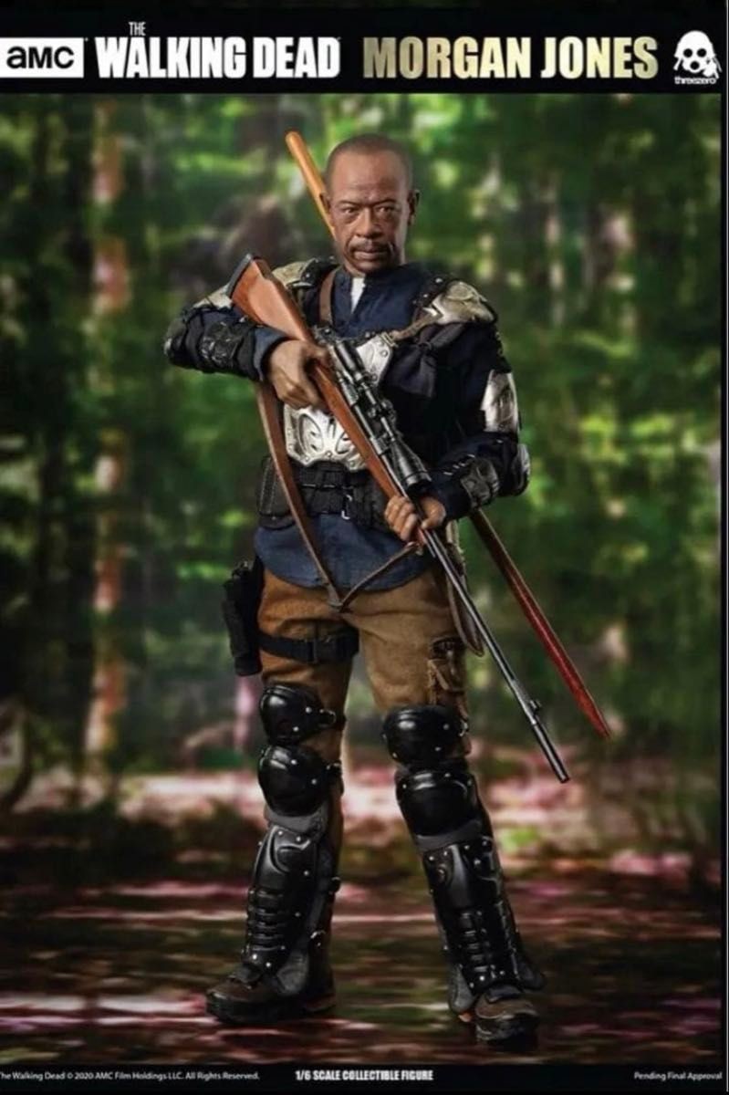 threezero The Walking Dead 1/6 Morgan Jones Season 7 Figure Complete Boxed