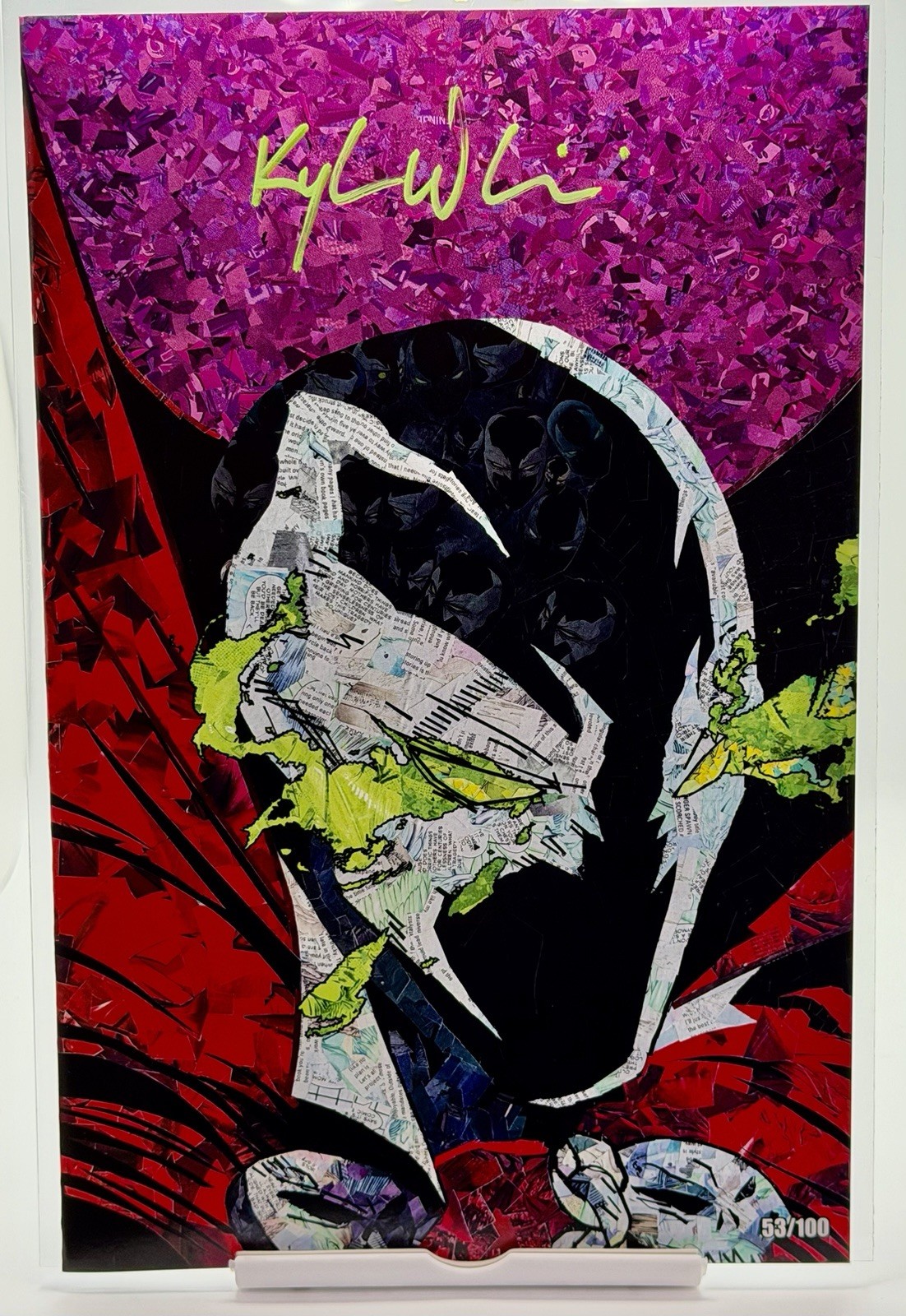 ✍🏼SPAWN Mosaic Scrapbook: LTD 53/100 Signed By Kyle Willis W/COA