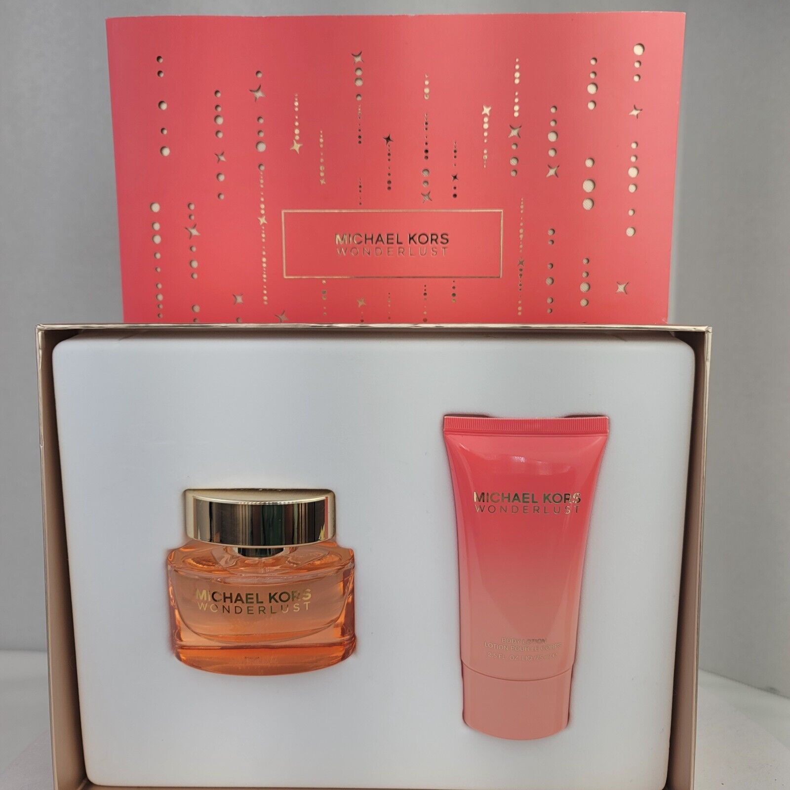Michael Kors Wonderlust Eau de Parfum gift set 1 oz + lotion 2.5 fl oz Authentic