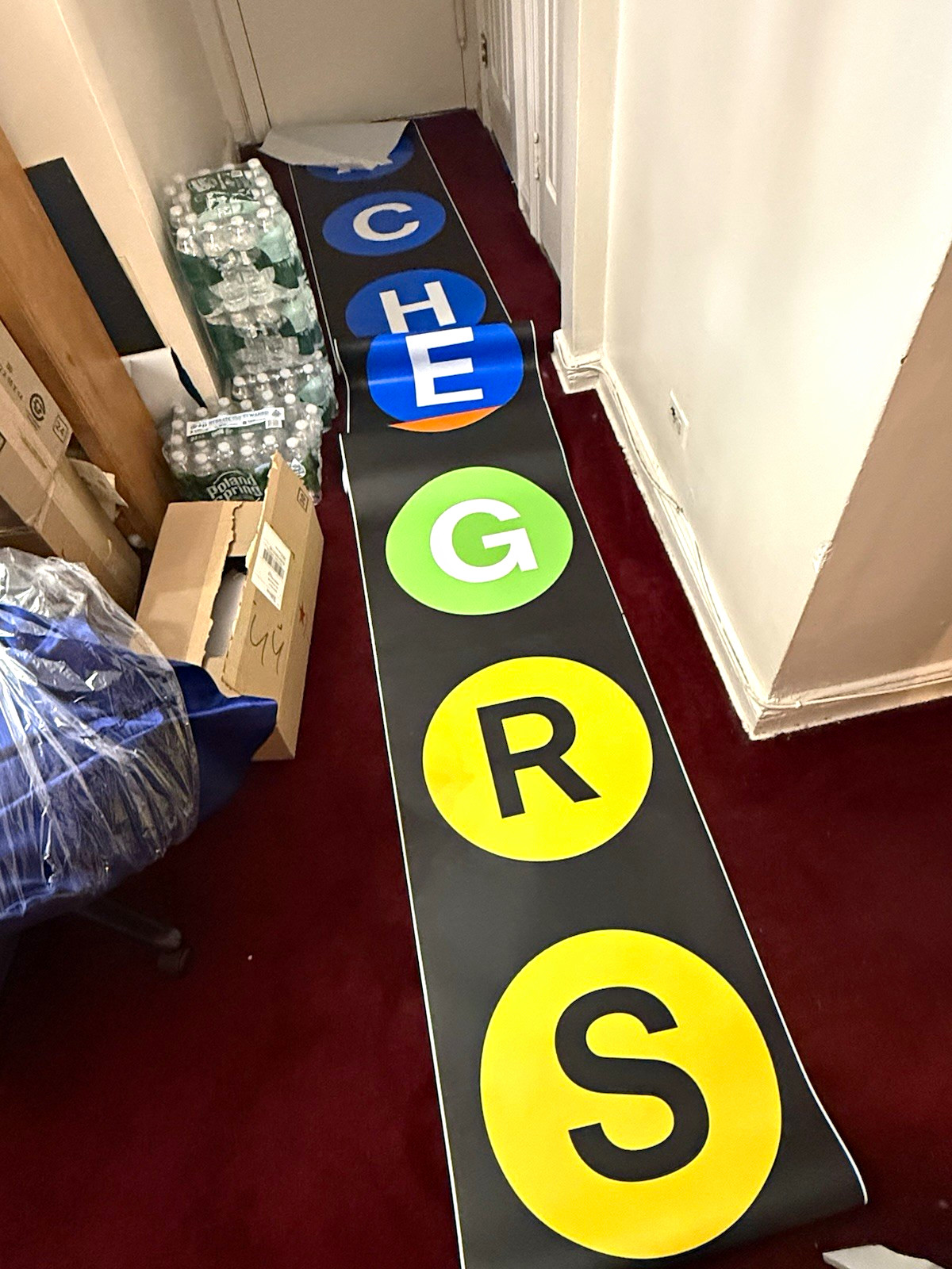 Very Rare 1989 MTA NYC Subway R68/R68A Rollsign yellow B/D train K Train