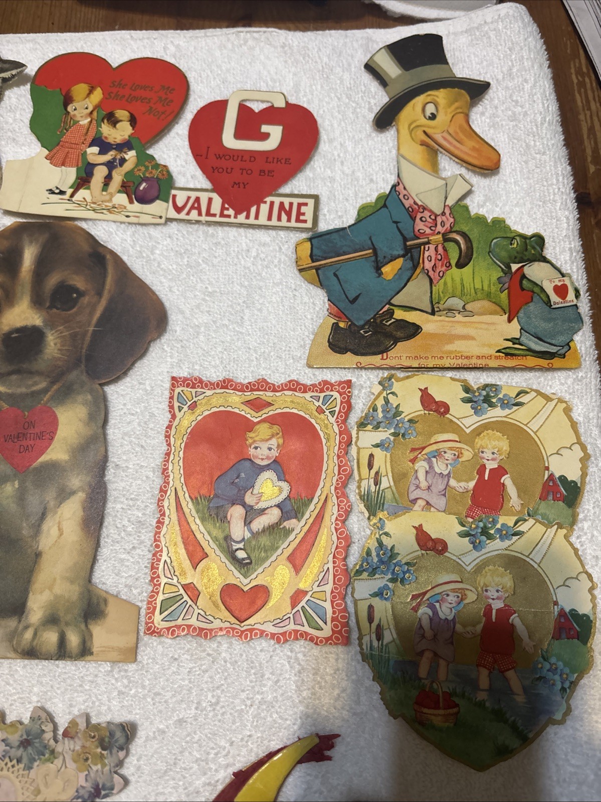 Valentine Card Collection, Vintage And Antique Cards, 30S And 40S .  Fifteen  ￼