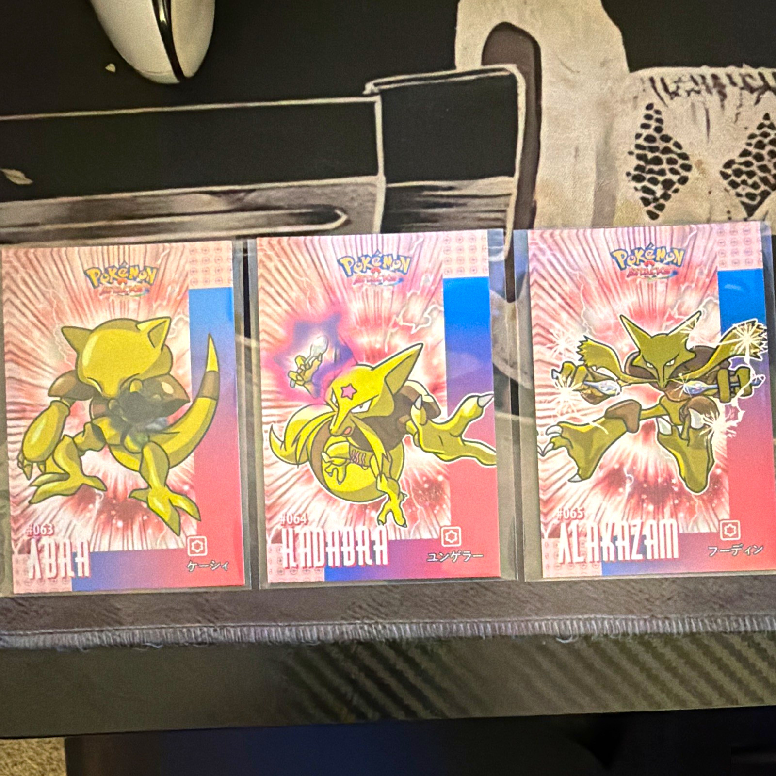 Pokemon Attacks Card Database Abra Kadabra Alakazam cracked ice #063-065 Lot 3