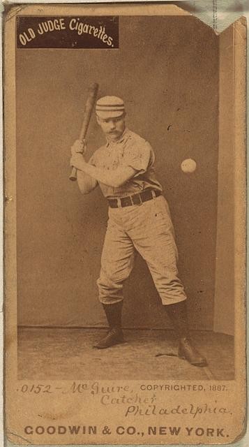 Philadelphia PA Deacon McGuire 1887 Philadelphia Quakers Catcher Baseball Photo
