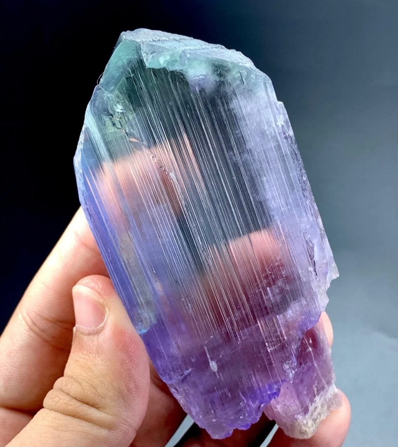 Natural Purple Kunzite Crystal Specimen From Afghanistan - 628 Ct
