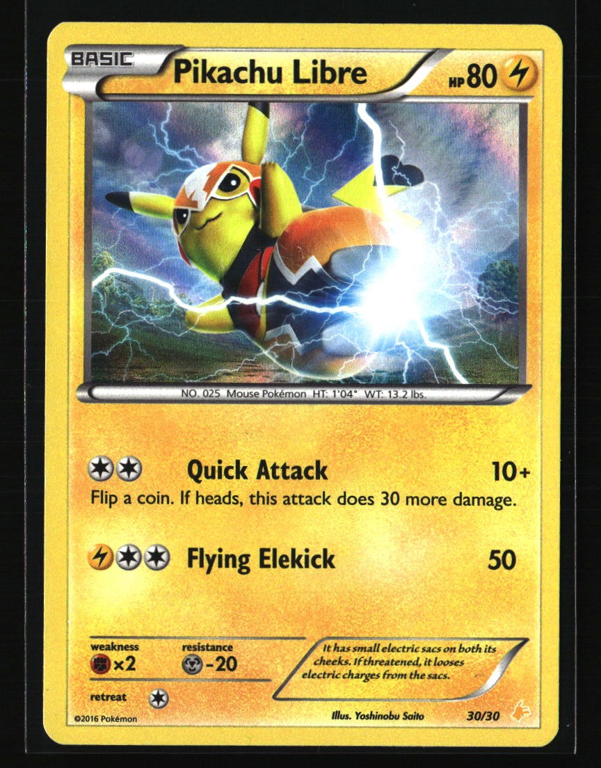 Pikachu Libre (14 XY Trainer Kit: Pikachu Libre & Suicune #14/30