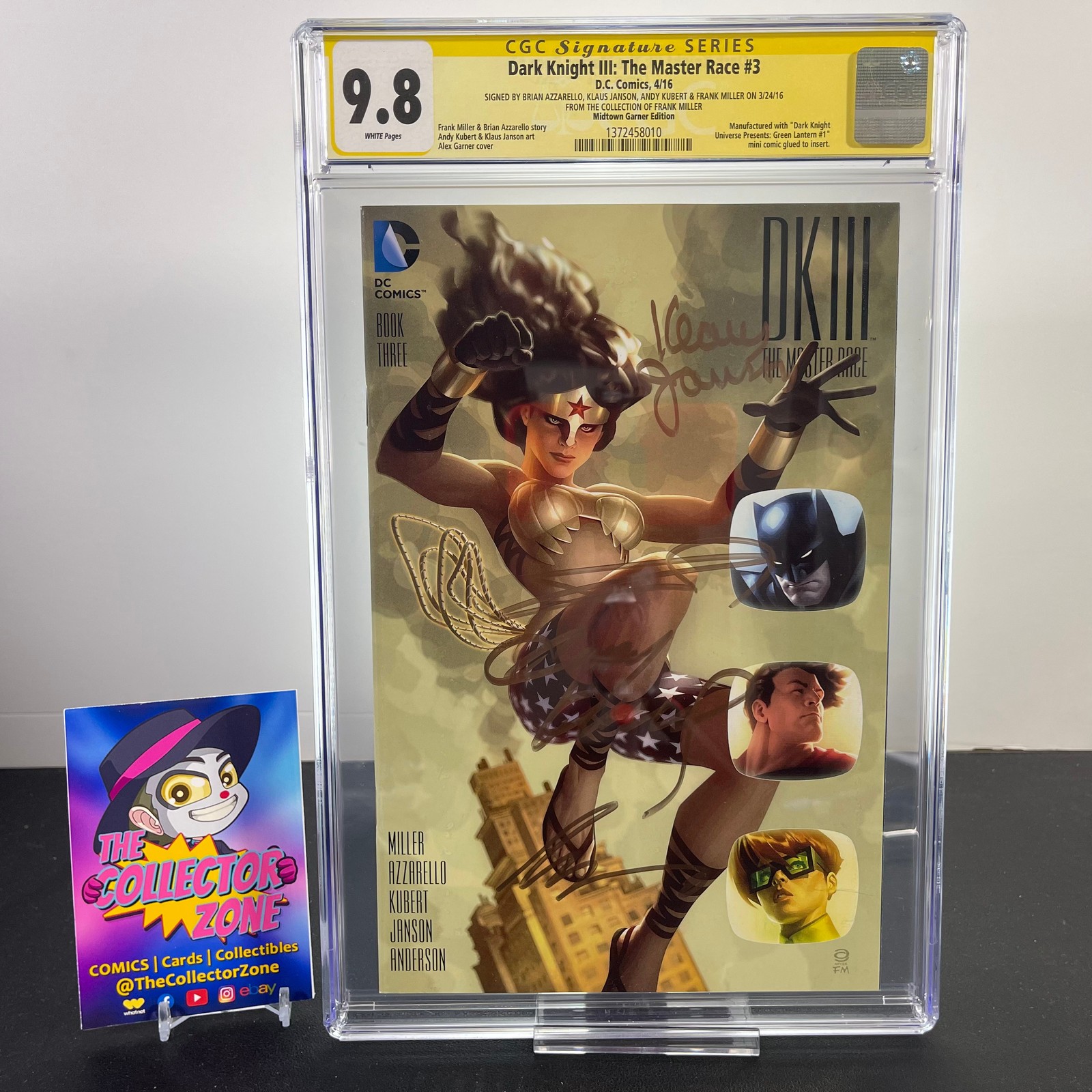 Dark Knight III The Master Race #3 CGC 9.8 Signed 4x Frank Miller, Kubert & More