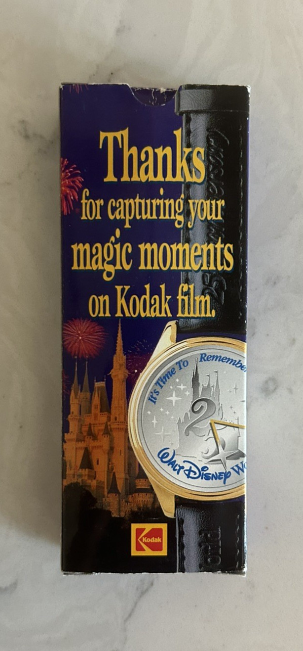 Vintage 1996 Kodak Disney Walt Disney World 25th Anniversary Watch New in Box