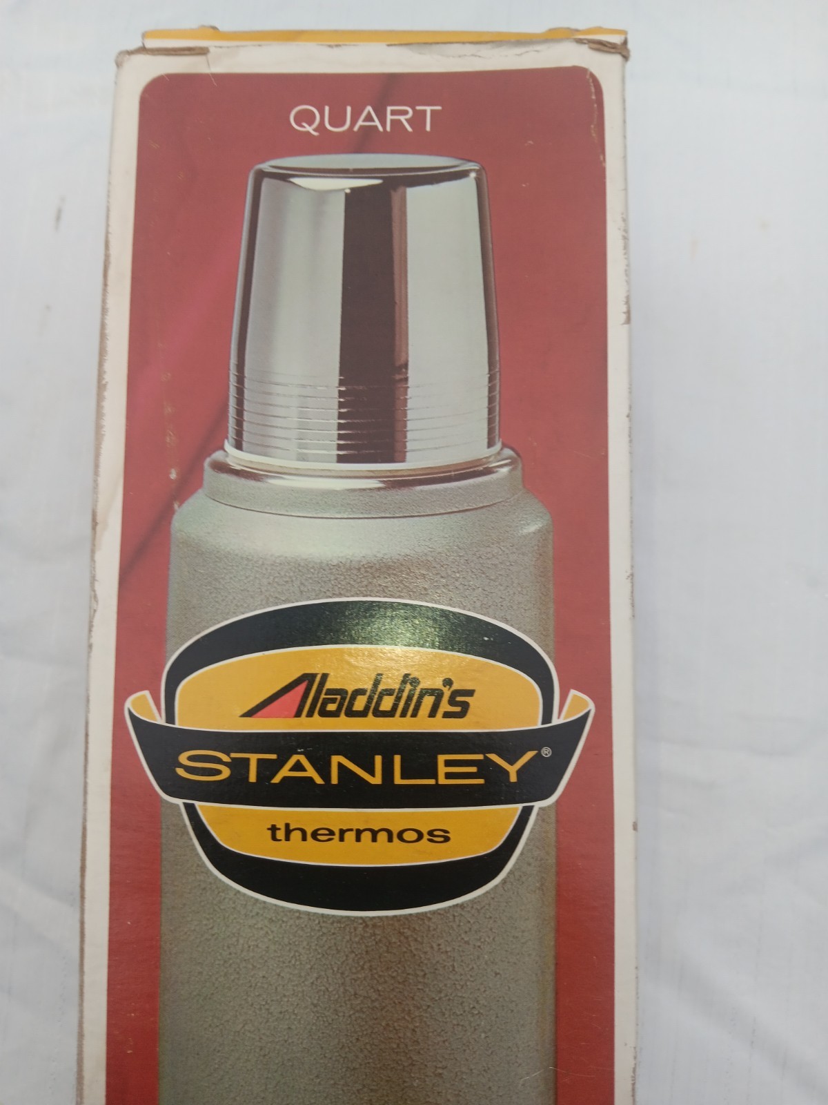 Vintage STANLEY Aladdin’s Thermos Vacuum Bottle In Original Box Green USA 1976
