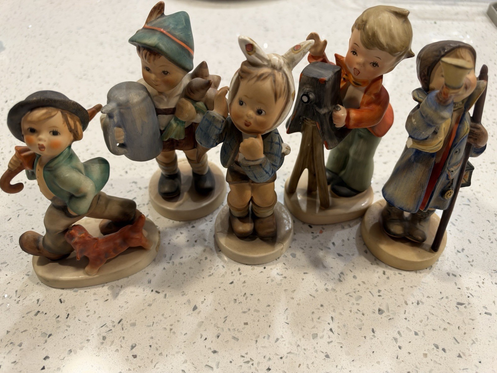 Vintage - Goebel Hummel Lot Of 4 And 1 Napco Ceramic - 📜📜📜📜📜📜