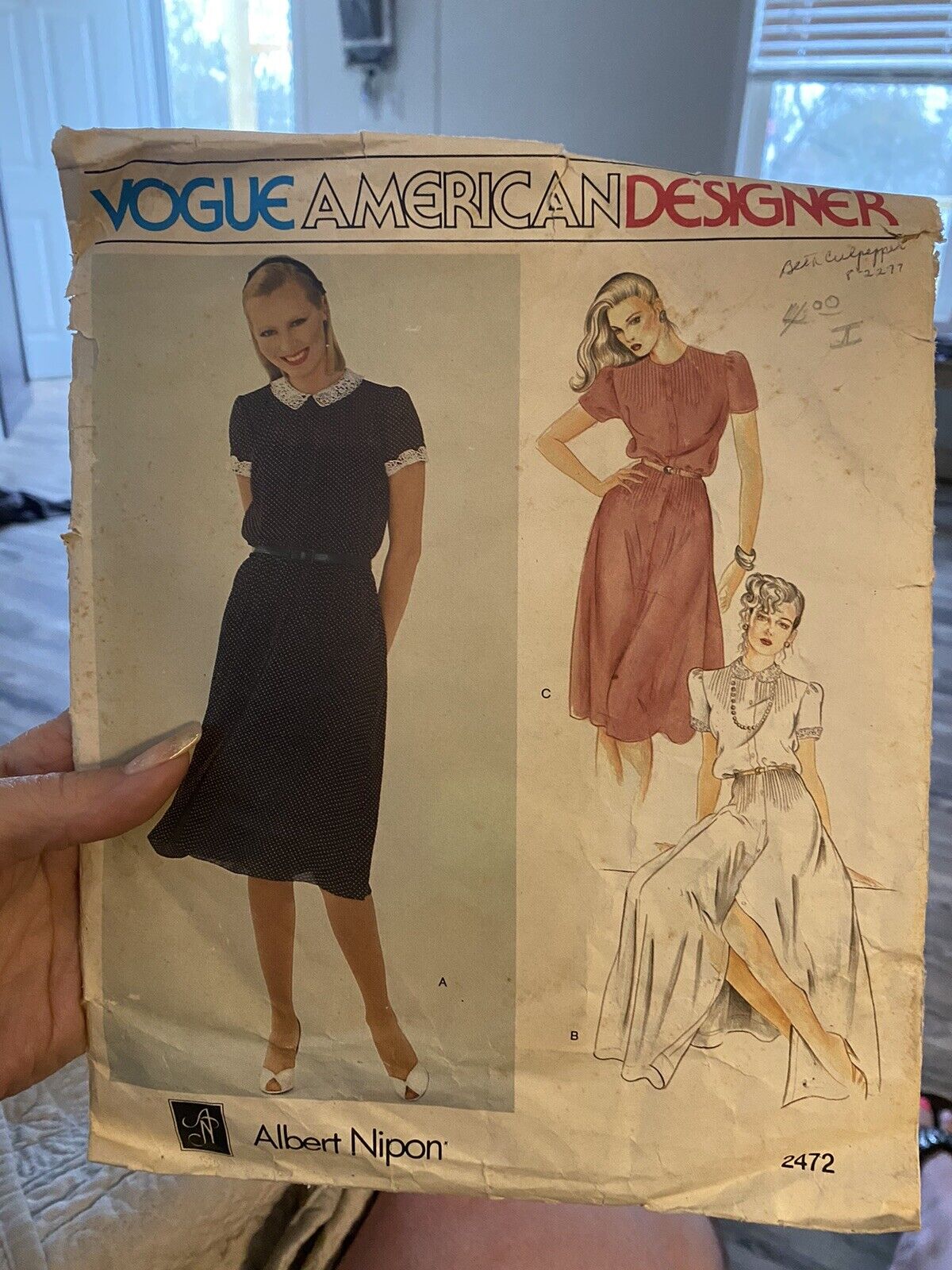 Vogue American Designer 2472 Size 8 Uncut