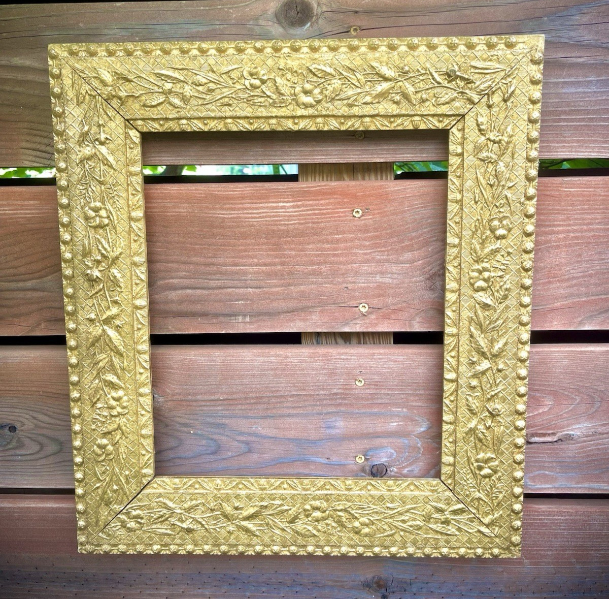 Vintage 1890s Victorian Gesso Ornate Thick Photo Picture Art Frame 16” x 18”