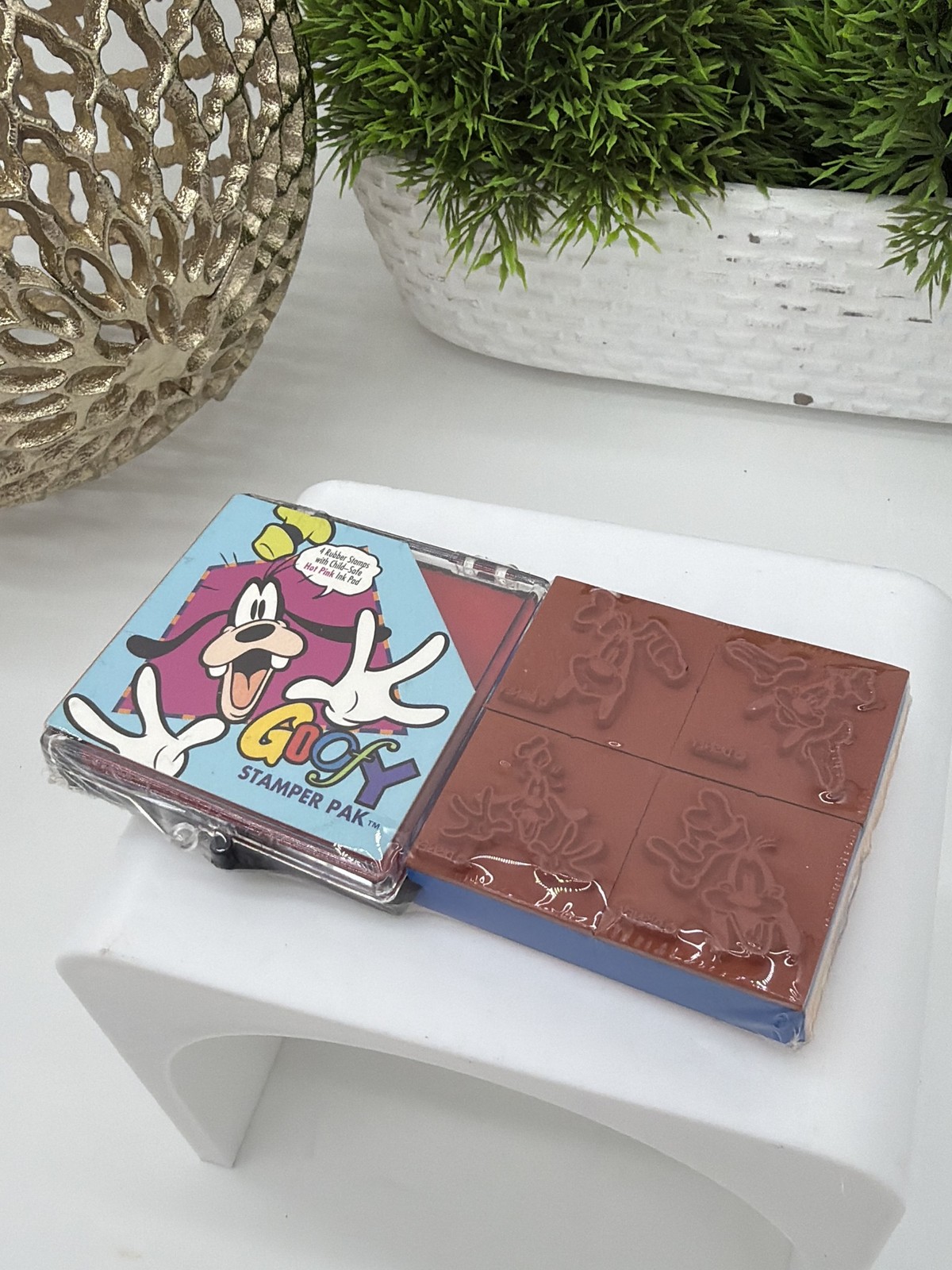 Vintage 1992 Rubber Stampede Goofy Stamper Pak Rubber Stamps Sealed