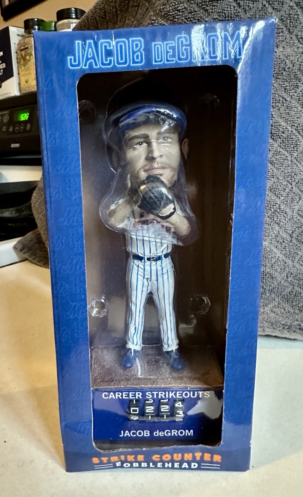 Hyundai Jacob deGrom Strike Counter Bobblehead Connecting Series MLB 1 of 2 Hyundai Jacob deGrom Strike Counter Bobblehead Connecting Series MLB 1 of 2