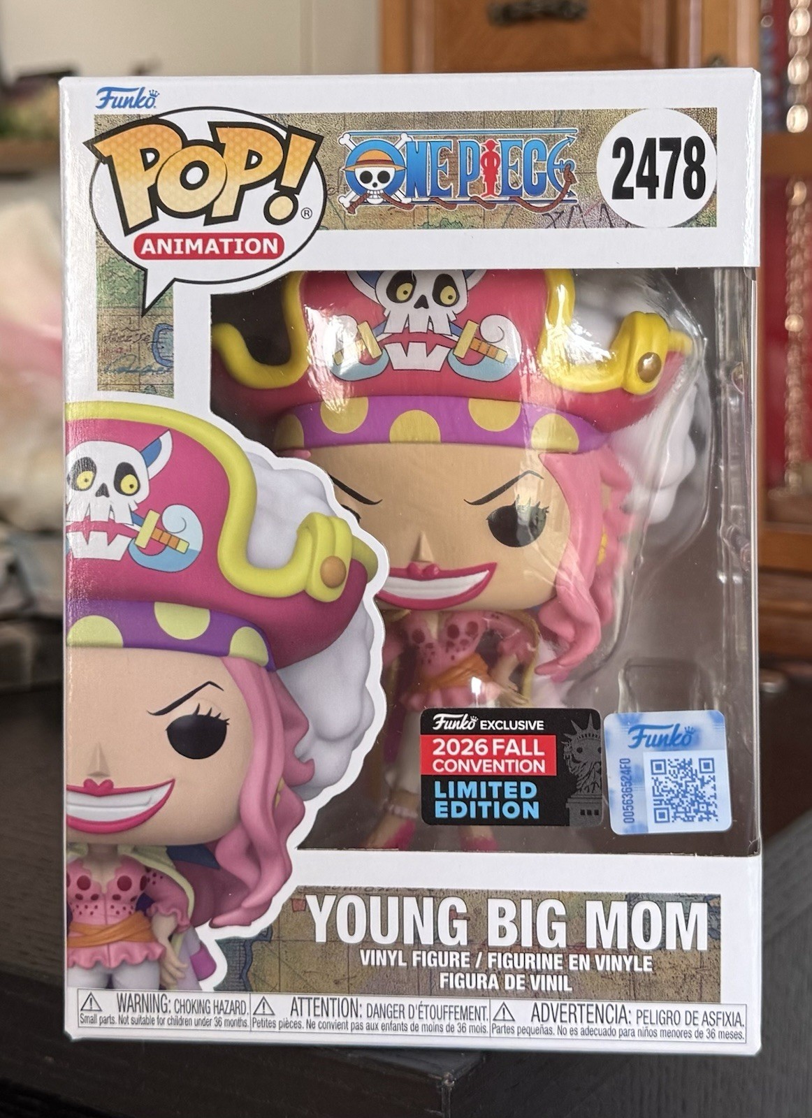 Funko Pop One Piece: YOUNG BIG MOM #2478 NYCC 2026 Shared Sticker w/Protector