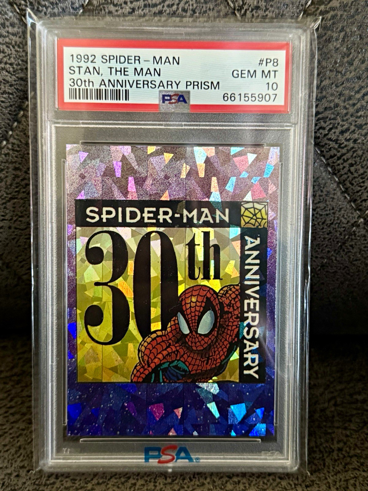 1992 Spider-Man 30th Anniversary Prism Insert #P8 Stan the Man PSA 10 💎💎💎