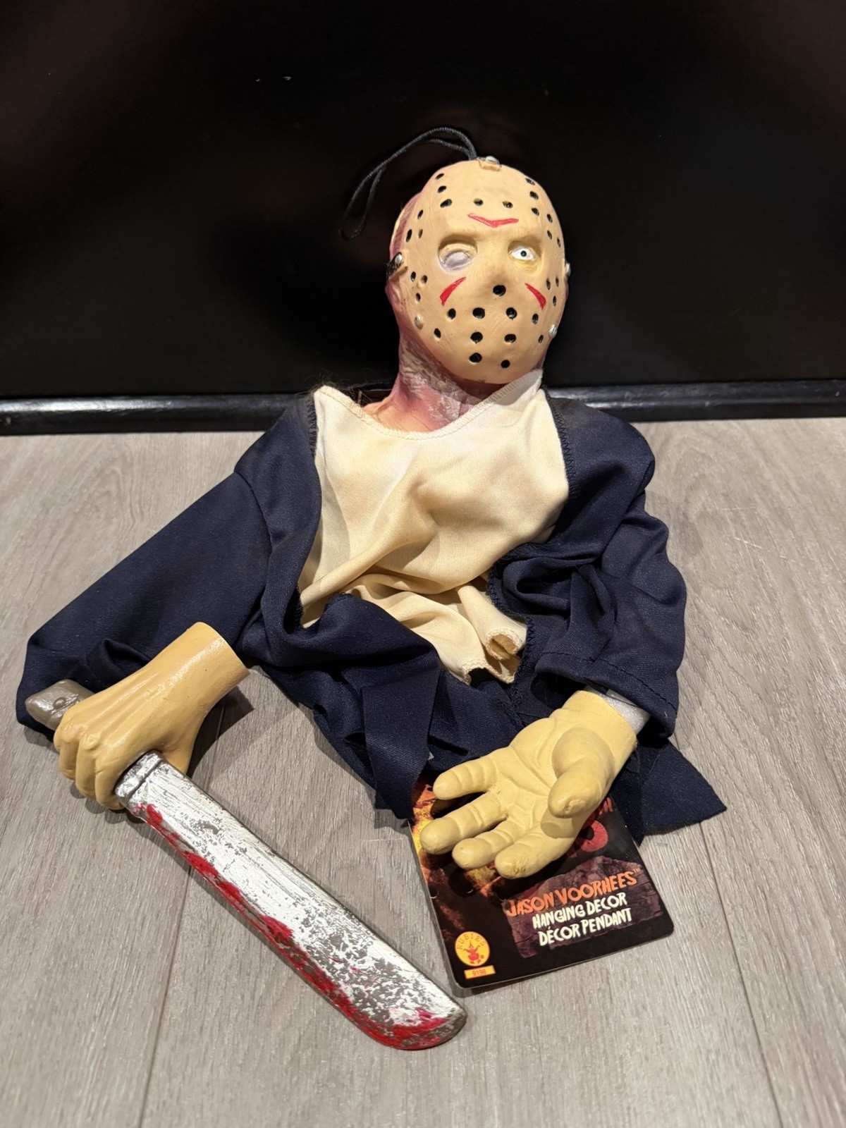 RARE JASON VOORHEES FRIDAY 13TH HALLOWEEN HORROR HANGING PROP FIGURE DOLL DISPLY