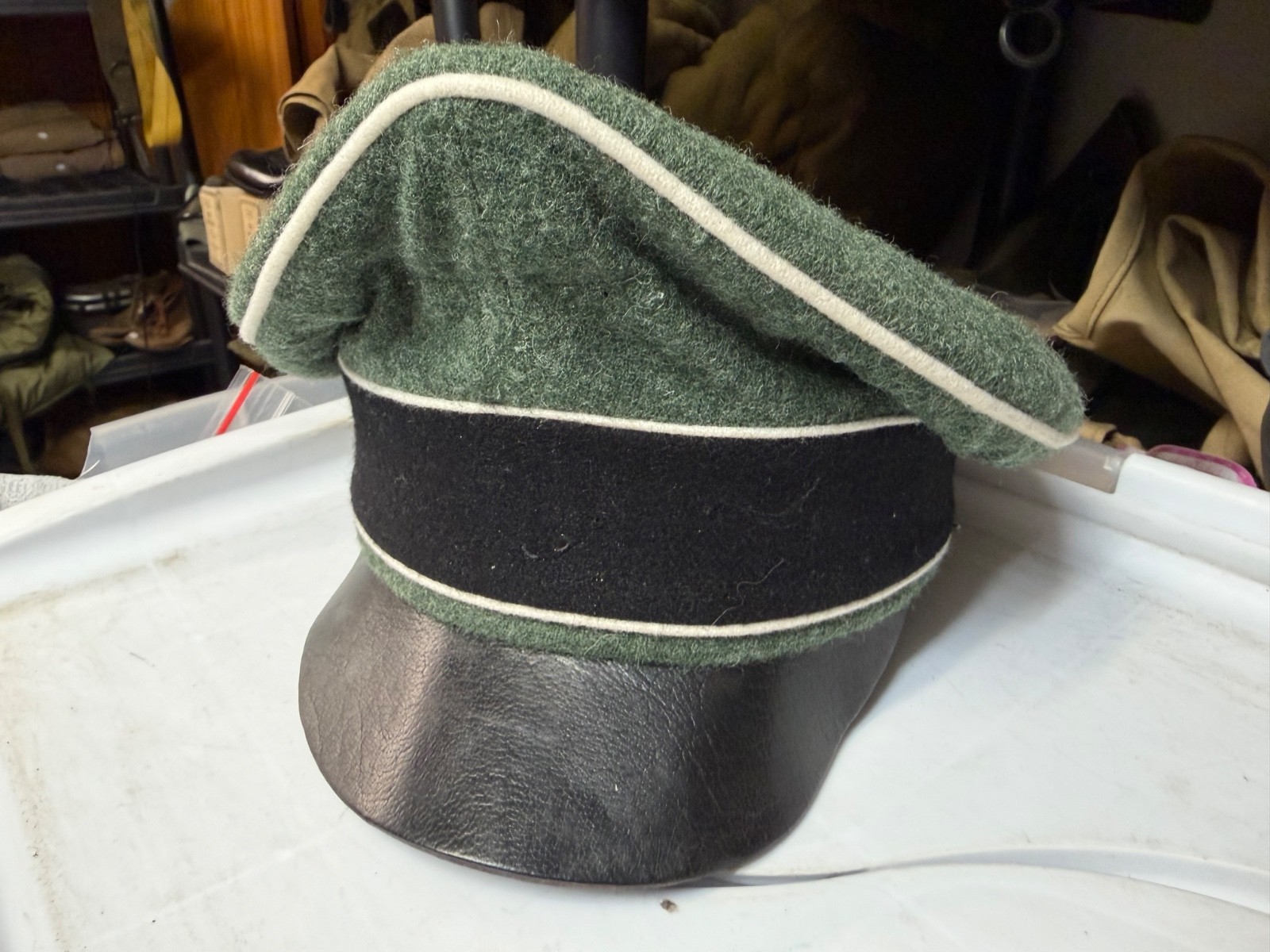 WWII GERMAN WAFFEN OFFICER INFANTRY M1938 PEAK \
