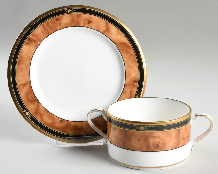 Noritake Cabot Cream Soup Bowl & Bread Plate/Saucer Set 2170908