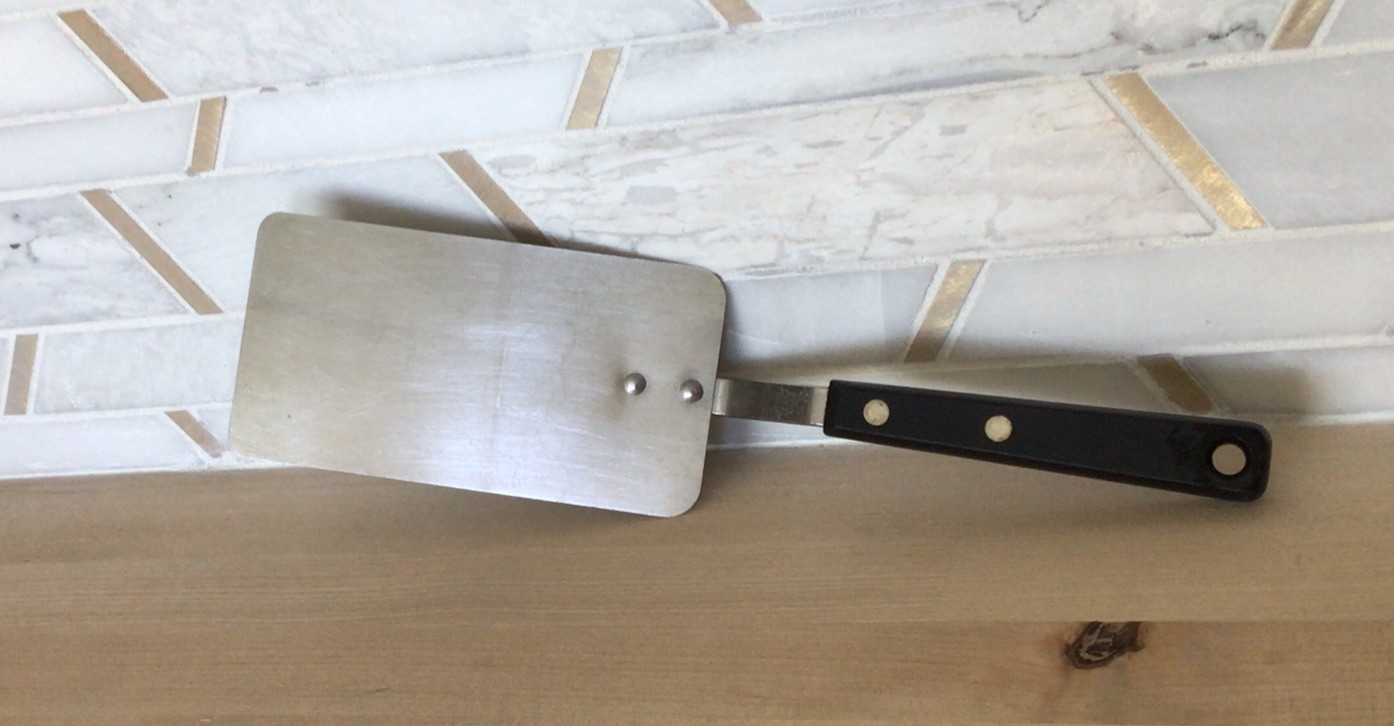 EKCO Forge Solid Spatula Turner Flipper Stainless Steel Made In USA Flexible VTG
