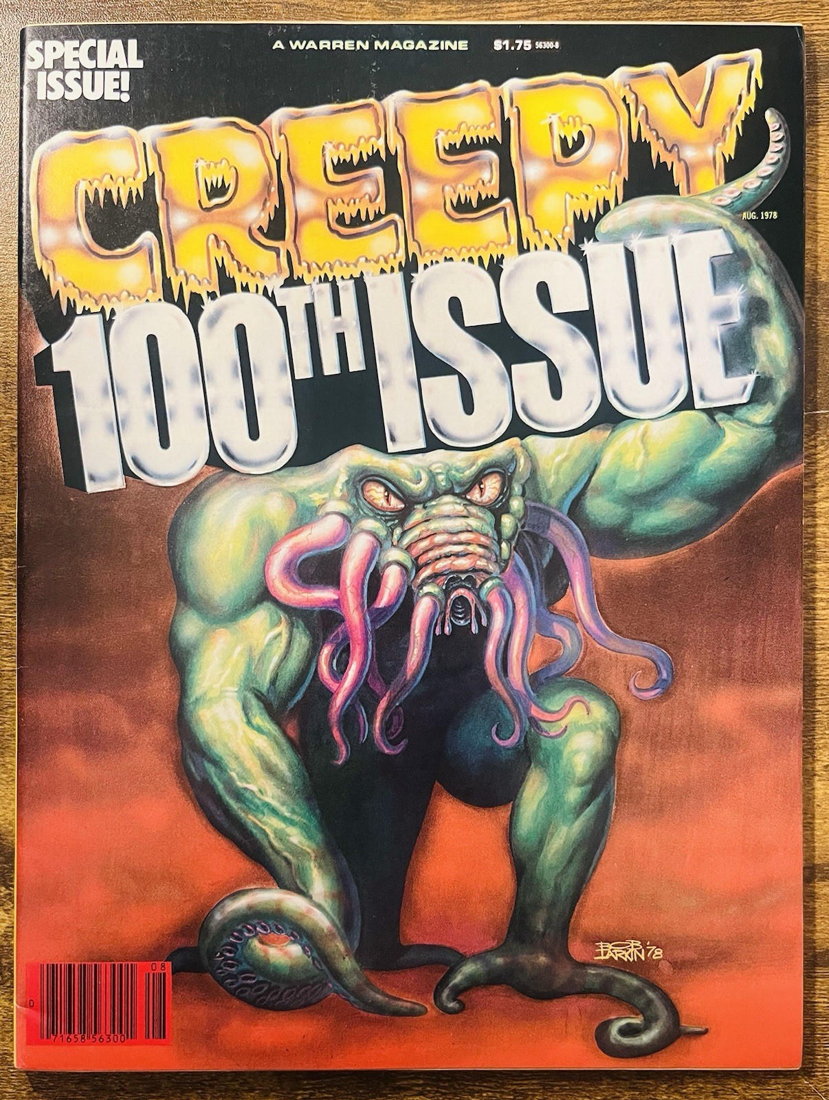 CREEPY 100 HIGH GRADE ANNIVERSARY ISSUE BOB LARKIN COVER WARREN PUBLISHING 1978