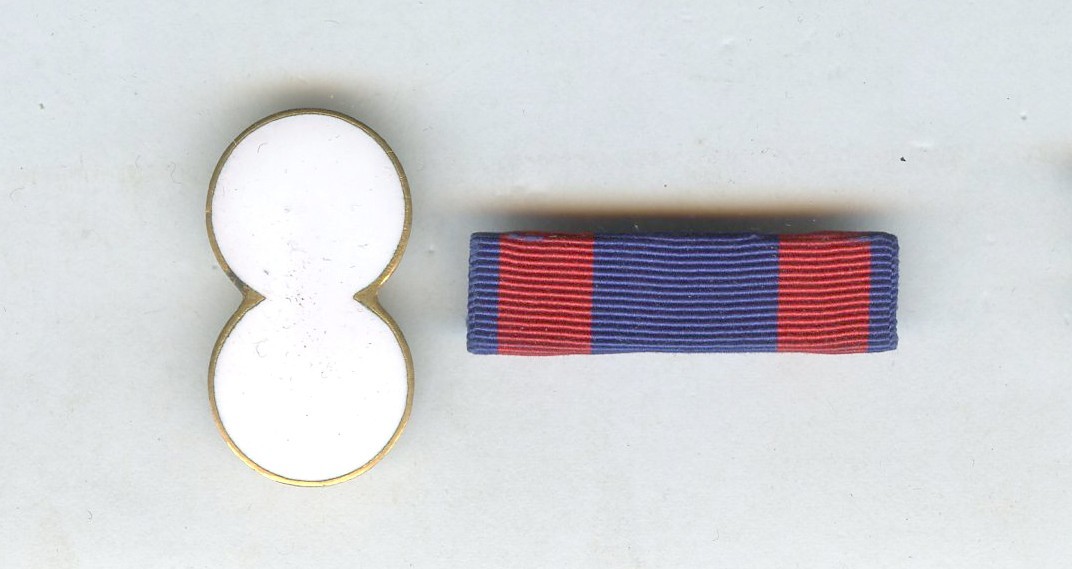 Spanish American Philippine War 8th Corps Badge by Horstman, Ribbon Bar ENAMEL