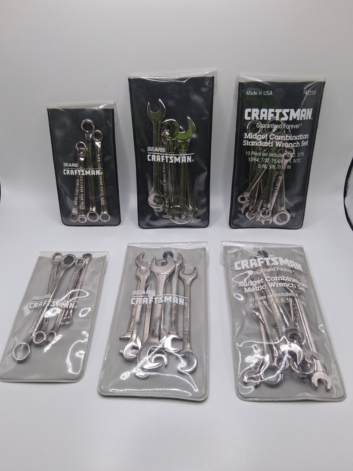 Vintage Craftsman Midget Ignition Wrench Sets MM+SAE Comprehensive Lot All USA
