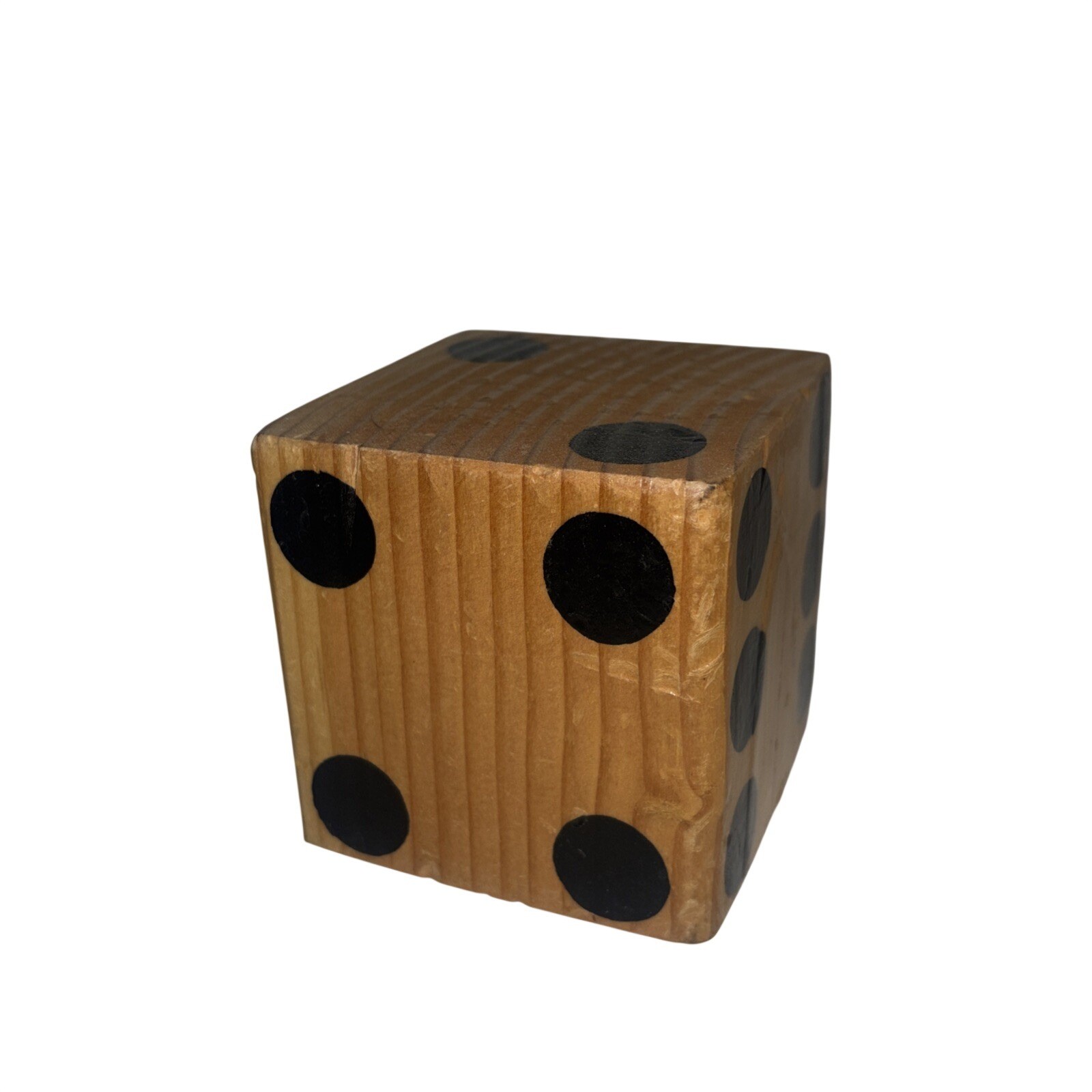 Handmade Vintage Large wood dice Beautifully Crafted 3.5\