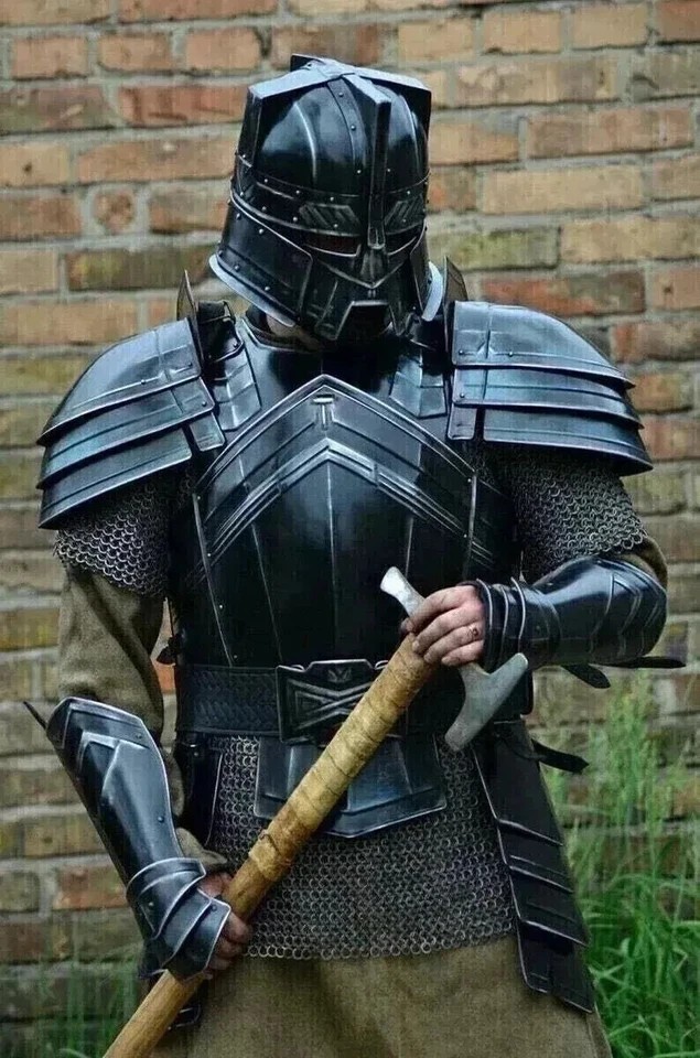 Medieval Steel Larp Warrior Kingsguard Full Body Armor Suit Knight Full SuitOpen Medieval Steel Larp Warrior Kingsguard Full Body Armor Suit Knight Full SuitOpen