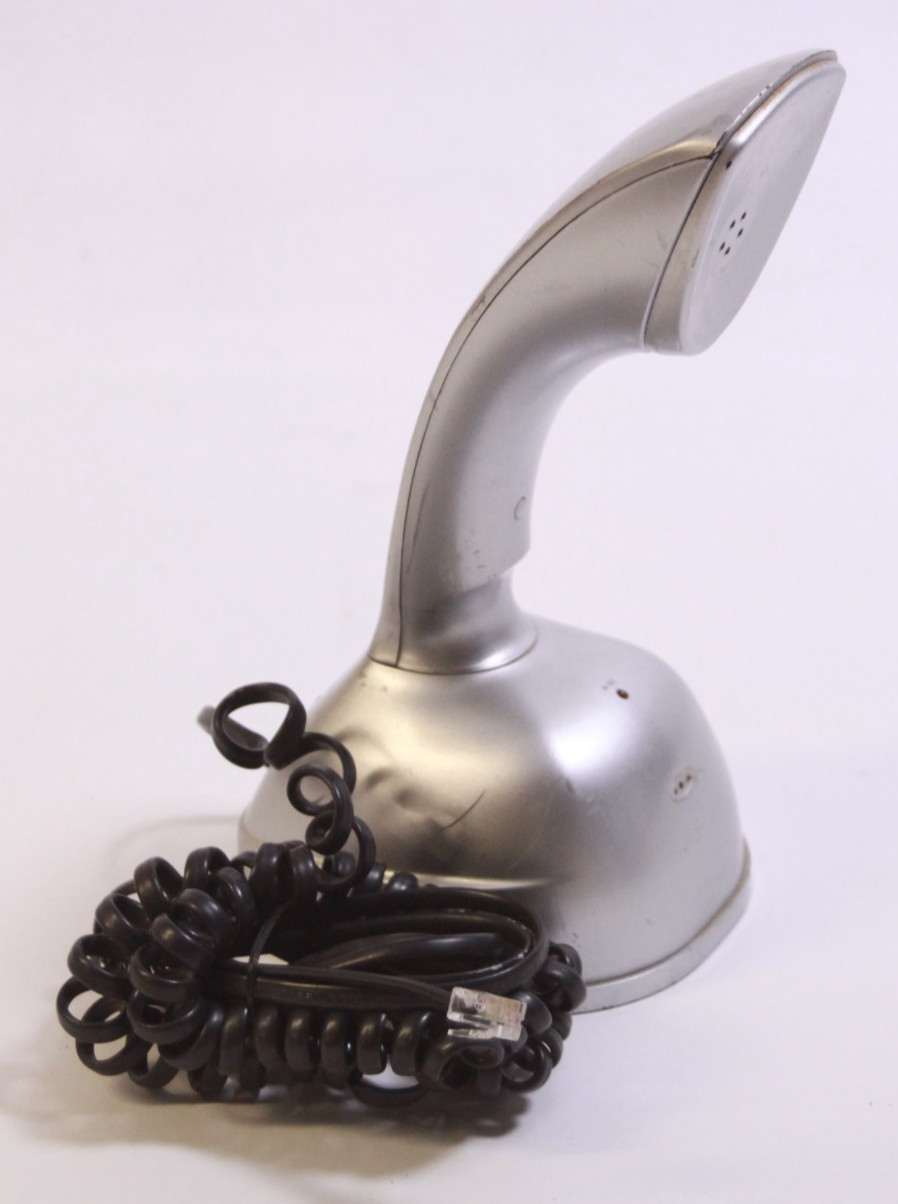 Eureka Phone Silver Cobra Style Retro Novelty Touch Tone Prop Kitsch TESTED