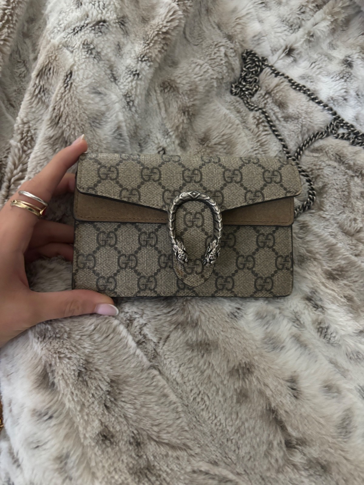 Gucci Dionysus Crossbody Mini Brown Canvas/Leather