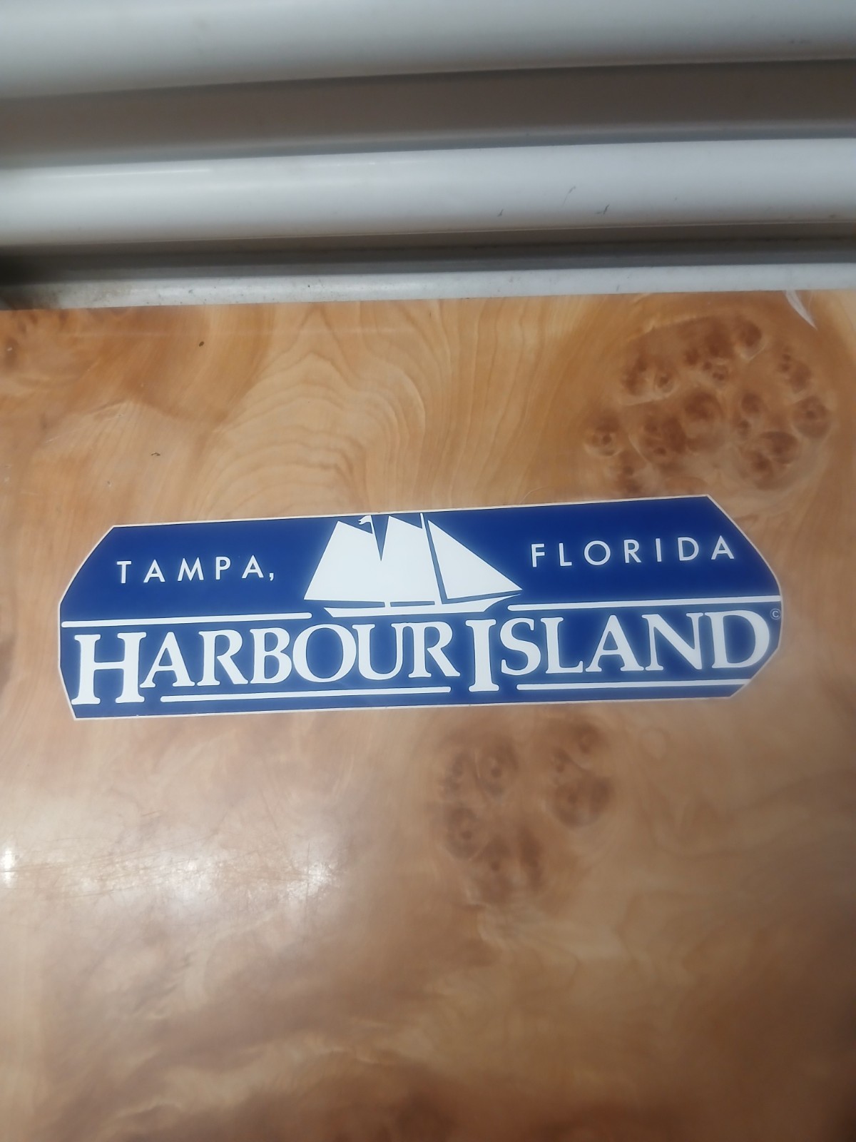 Vintage Harbour Island Tampa Florida Bumper Sticker  Rare