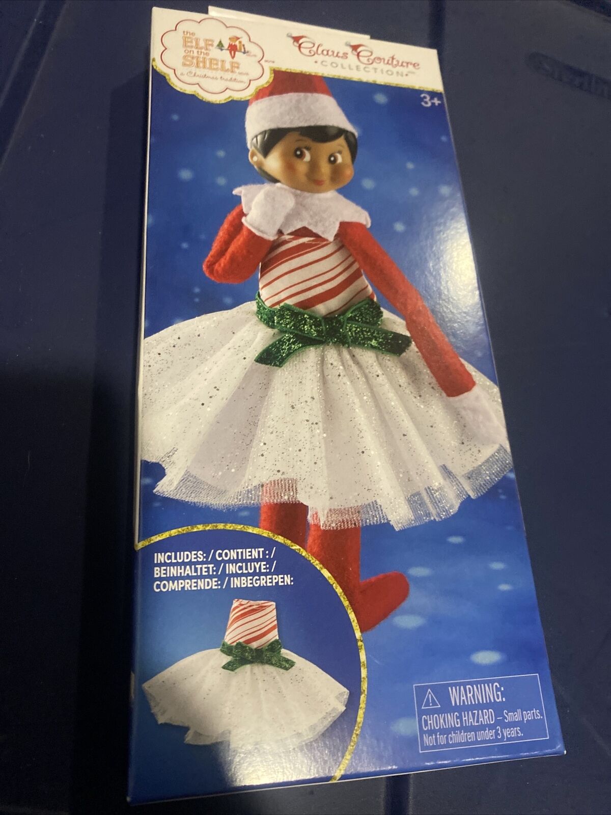 The ELF on the SHELF Claus Couture Collection Candy Cane Classic Dress NEW 