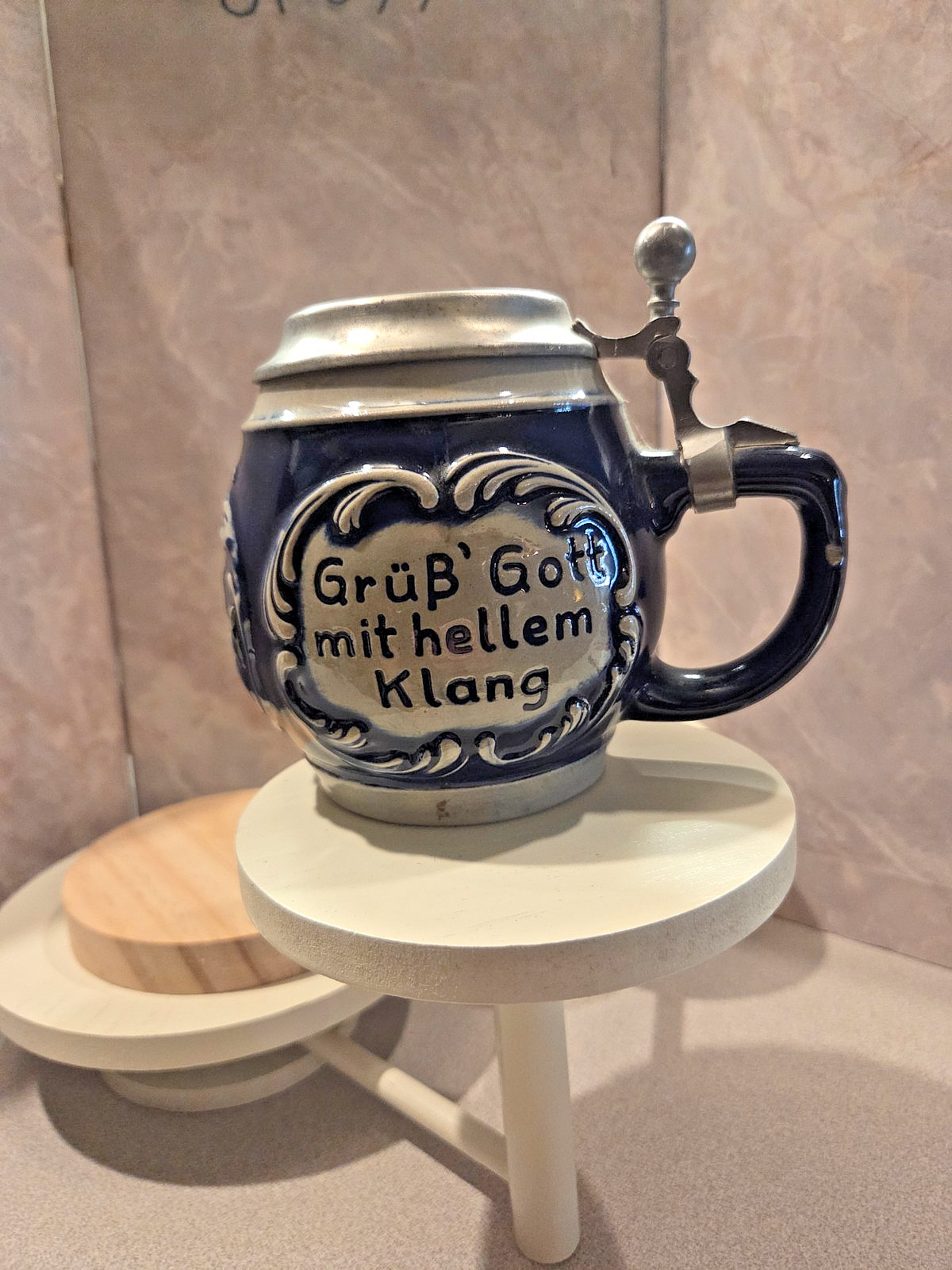 vintage german beer steins lidded