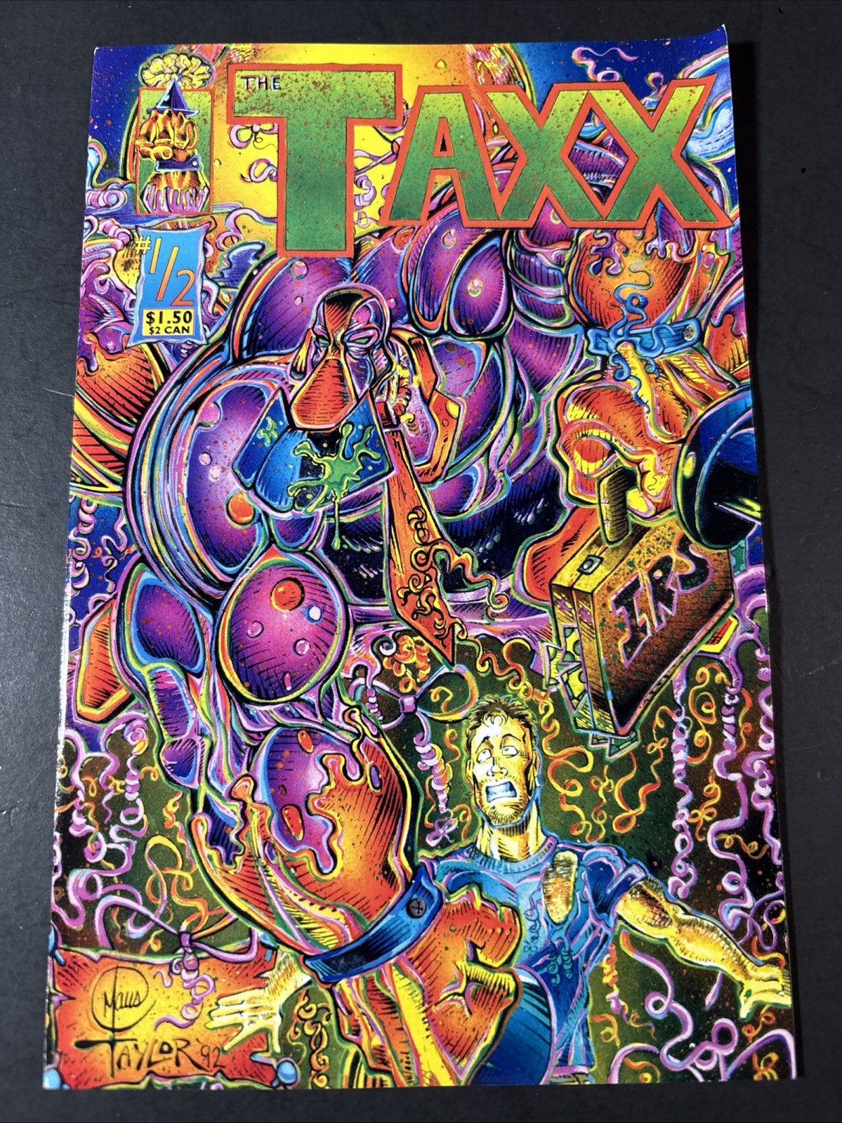 THE TAXX #1/2 Ashcan Parody Press, Spoofs Sam Kieth’s MAXX White Pages 1994 JL