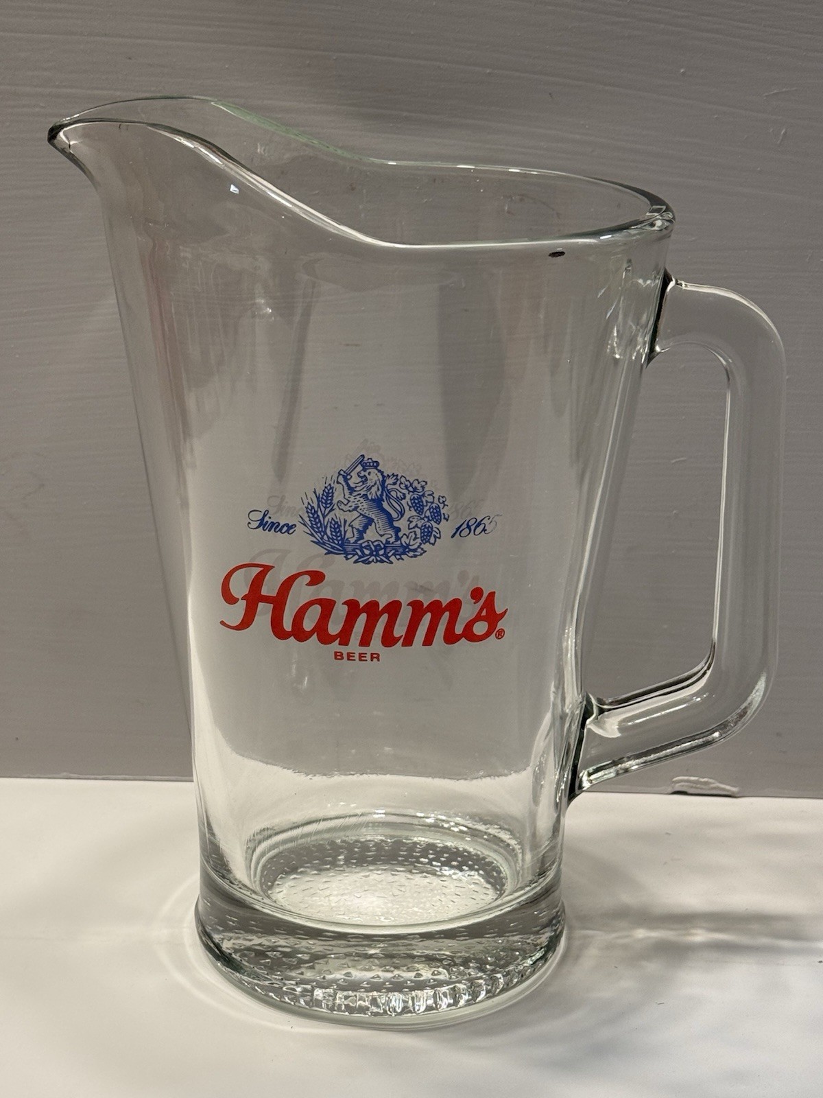 Vintage Hamm’s Beer Imperial Lion Crest Pitcher