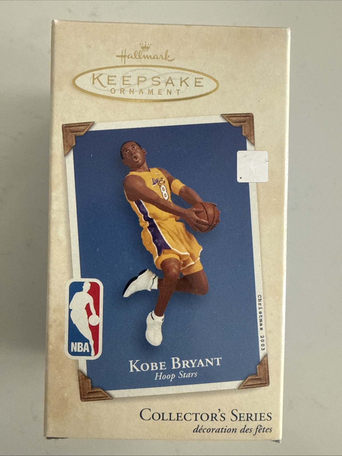 Kobe Bryant 2003 Hallmark Keepsake Ornament - Hoop Stars #9 - NIB Lakers NBA