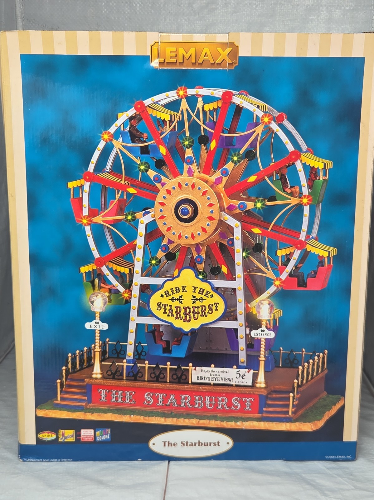 Lemax The Starburst Carole Towne Ferris Wheel 2006 Christmas Village 64489