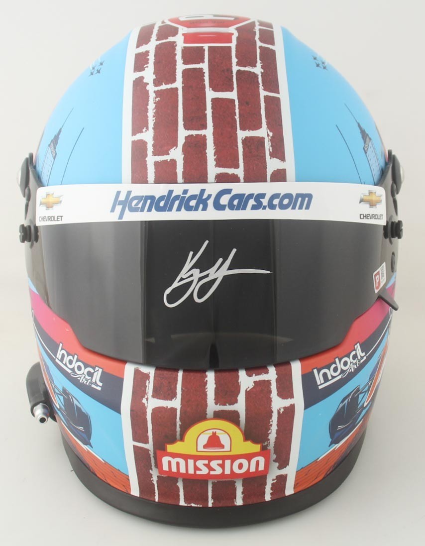 Kyle Larson signed Full Size Indy 500 Champion year Helmet Autographed w/ PA COA