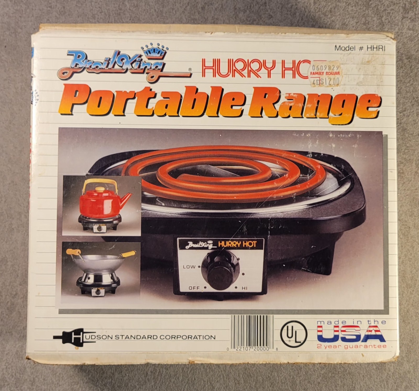 Vintage Broil King Hurry Hot Portable Range Hot Plate Model - HHRI Working