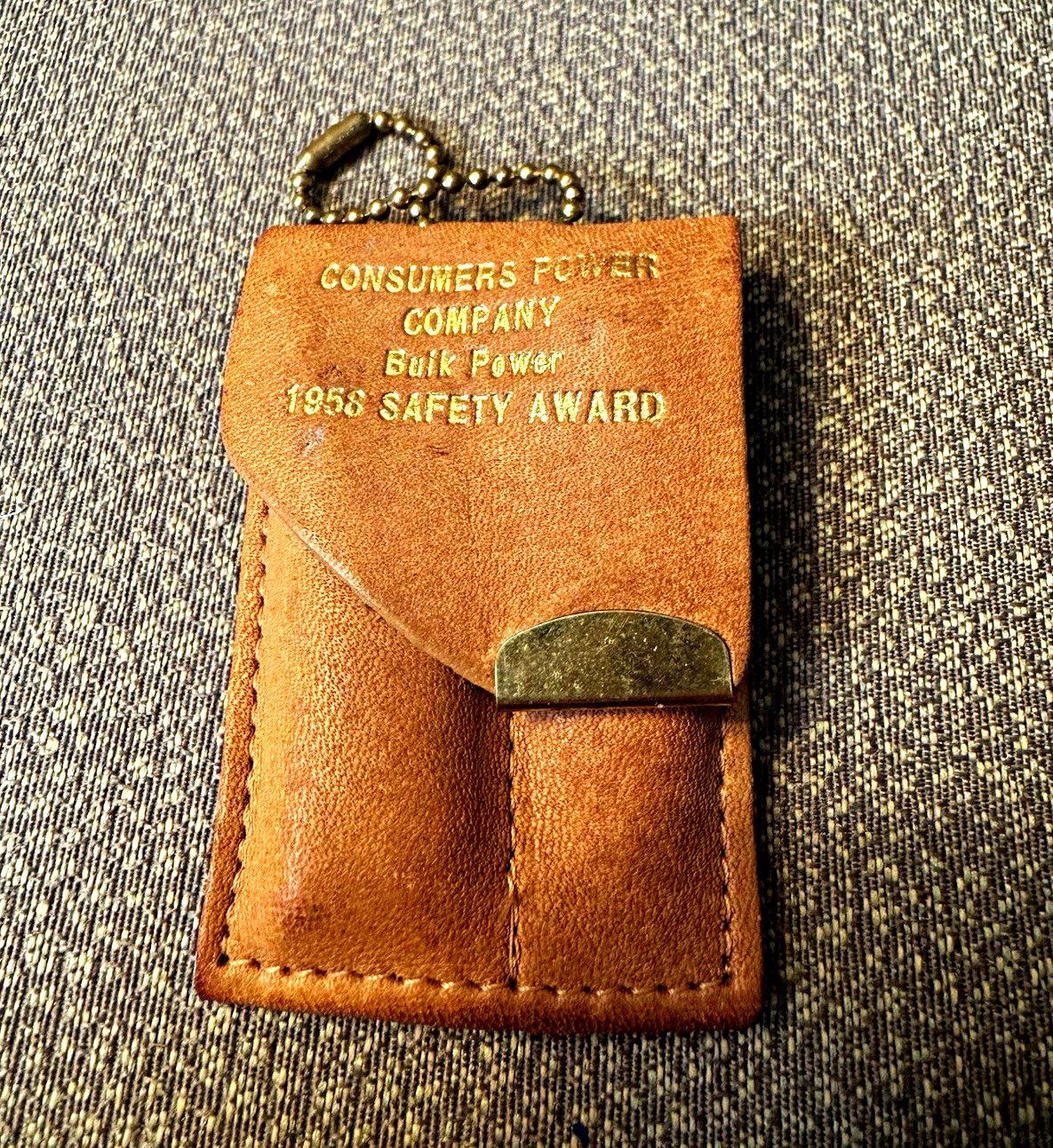 Consumers Power Co Bulk Power 1958 Safety Award Knife & Nail Clipper Set (RARE)