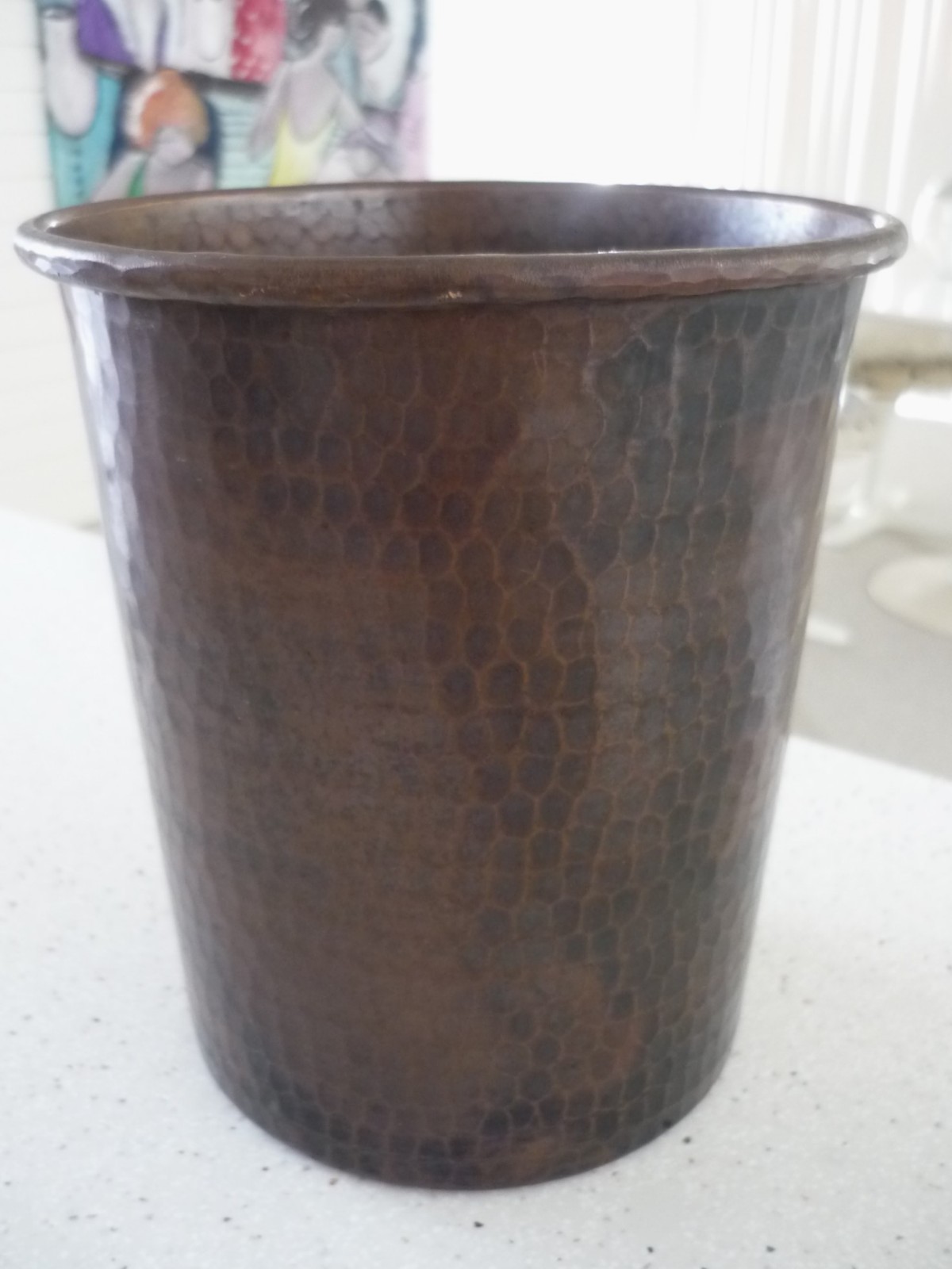 VINTAGE HAMMERED HANDCRAFTED COPPER POT ARTS & CRAFTS MISSION STYLE 