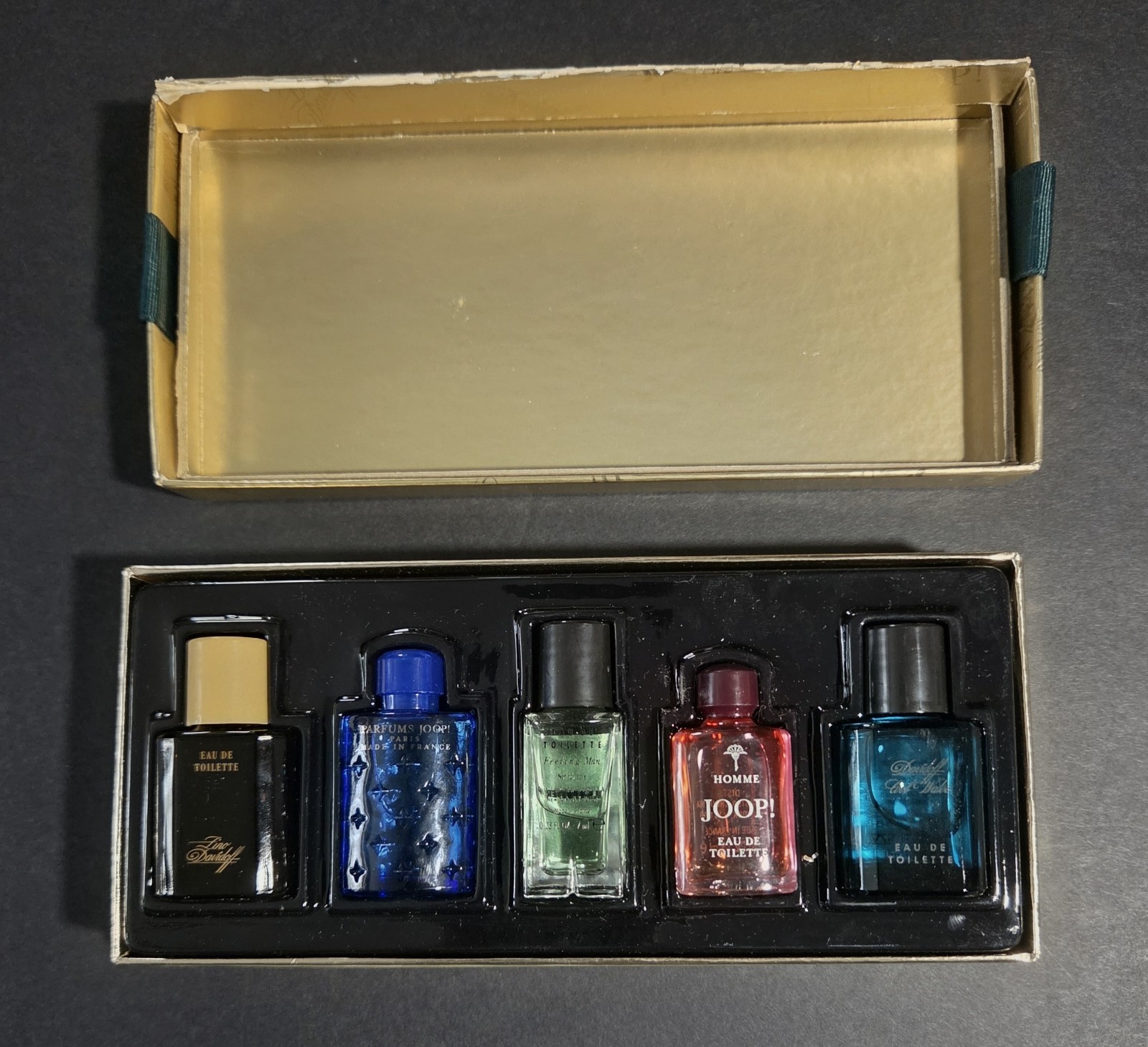 Vintage Mini Perfume Set of 5 for men DAVIDOFF  JOOP JIL SANDER NIGHTFLIGHT